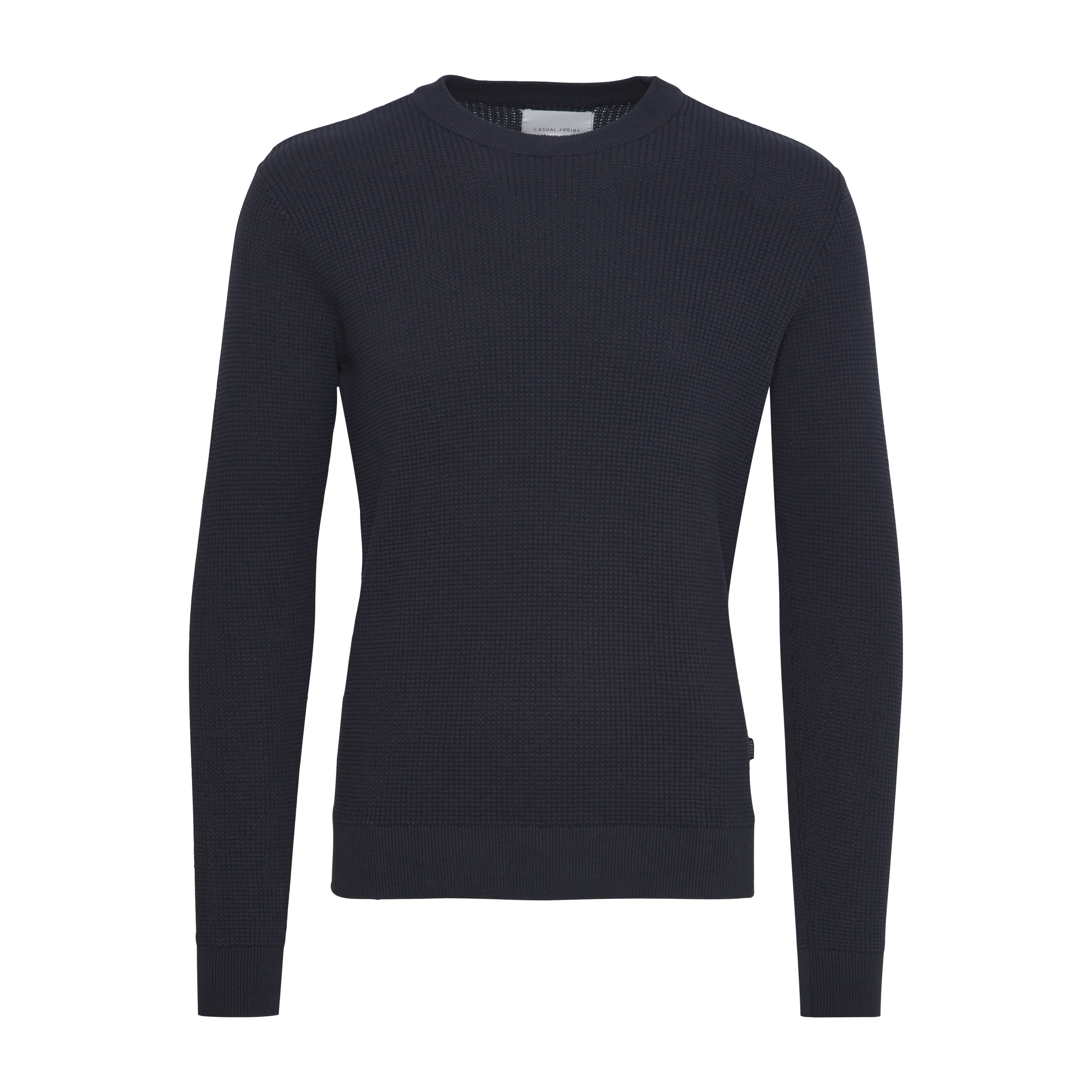 pull col rond structuré casual friday karlo 0092