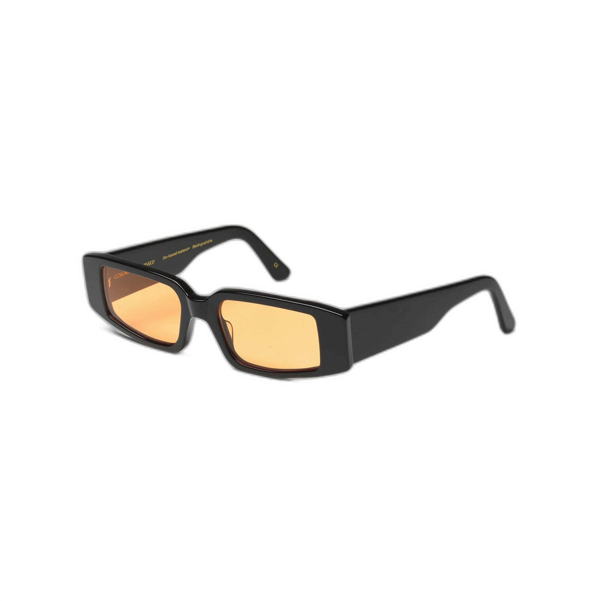 lunettes de soleil colorful standard 05 deep black solid/orange