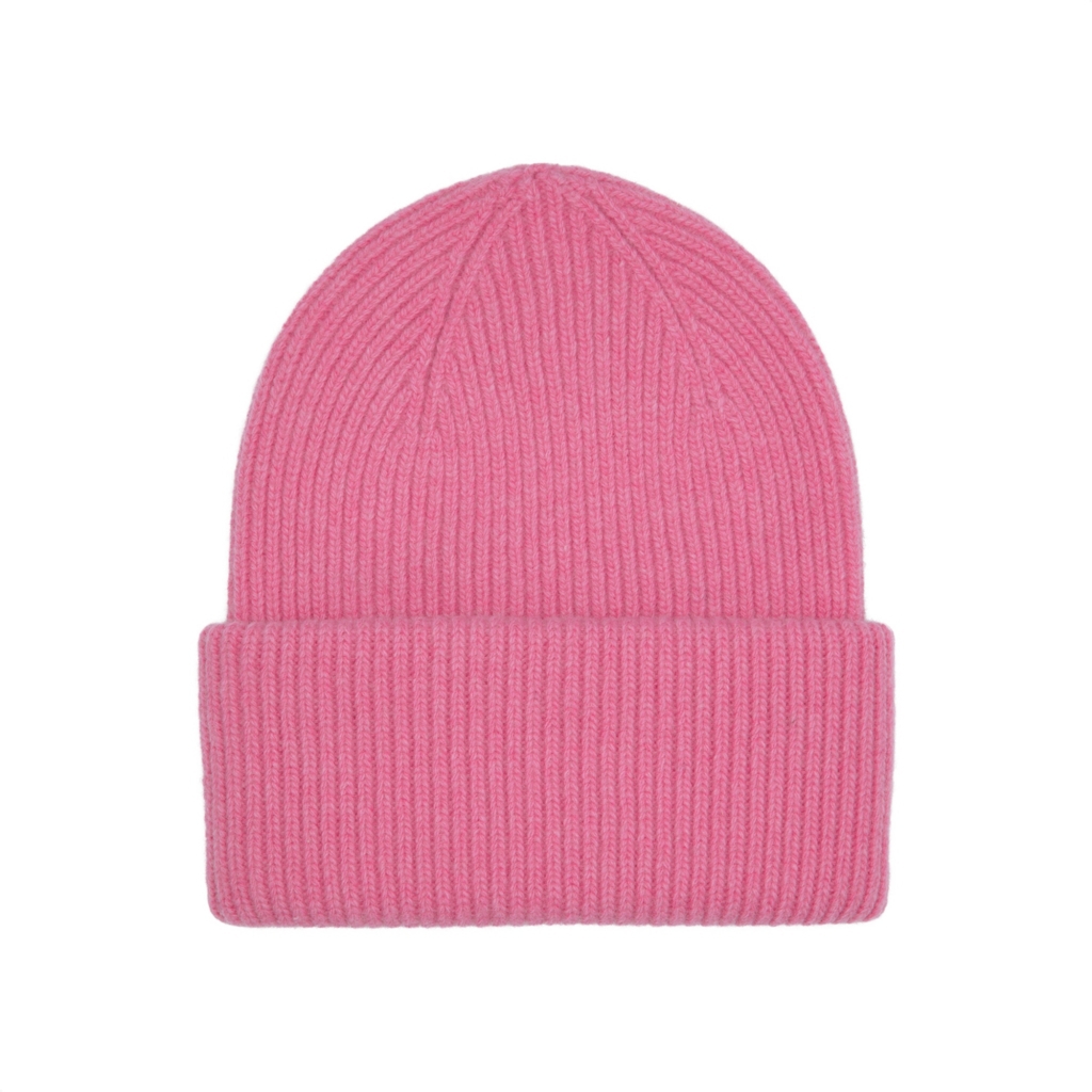 bonnet en laine colorful standard merino bubblegum pink