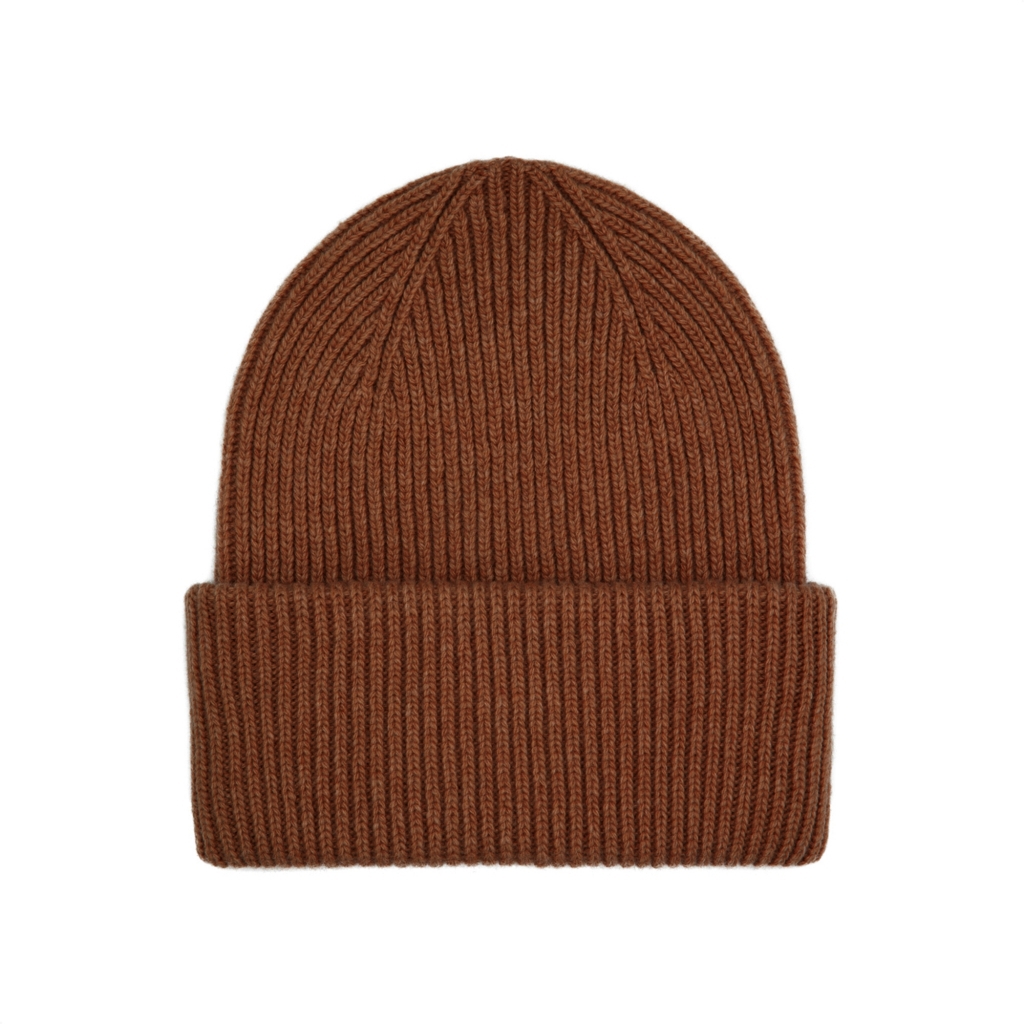 bonnet en laine colorful standard merino coffee brown