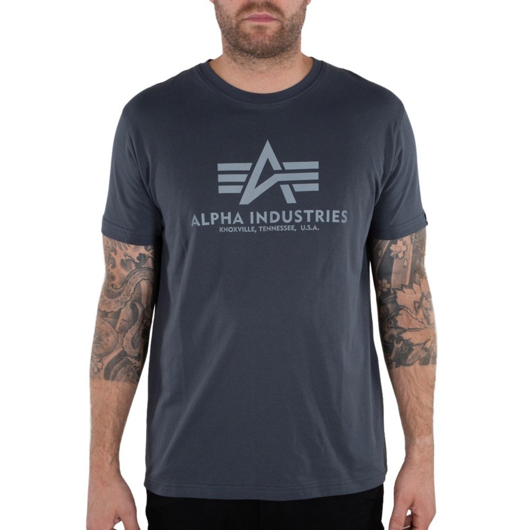 T-shirt Alpha Industries Basic Reflective Print