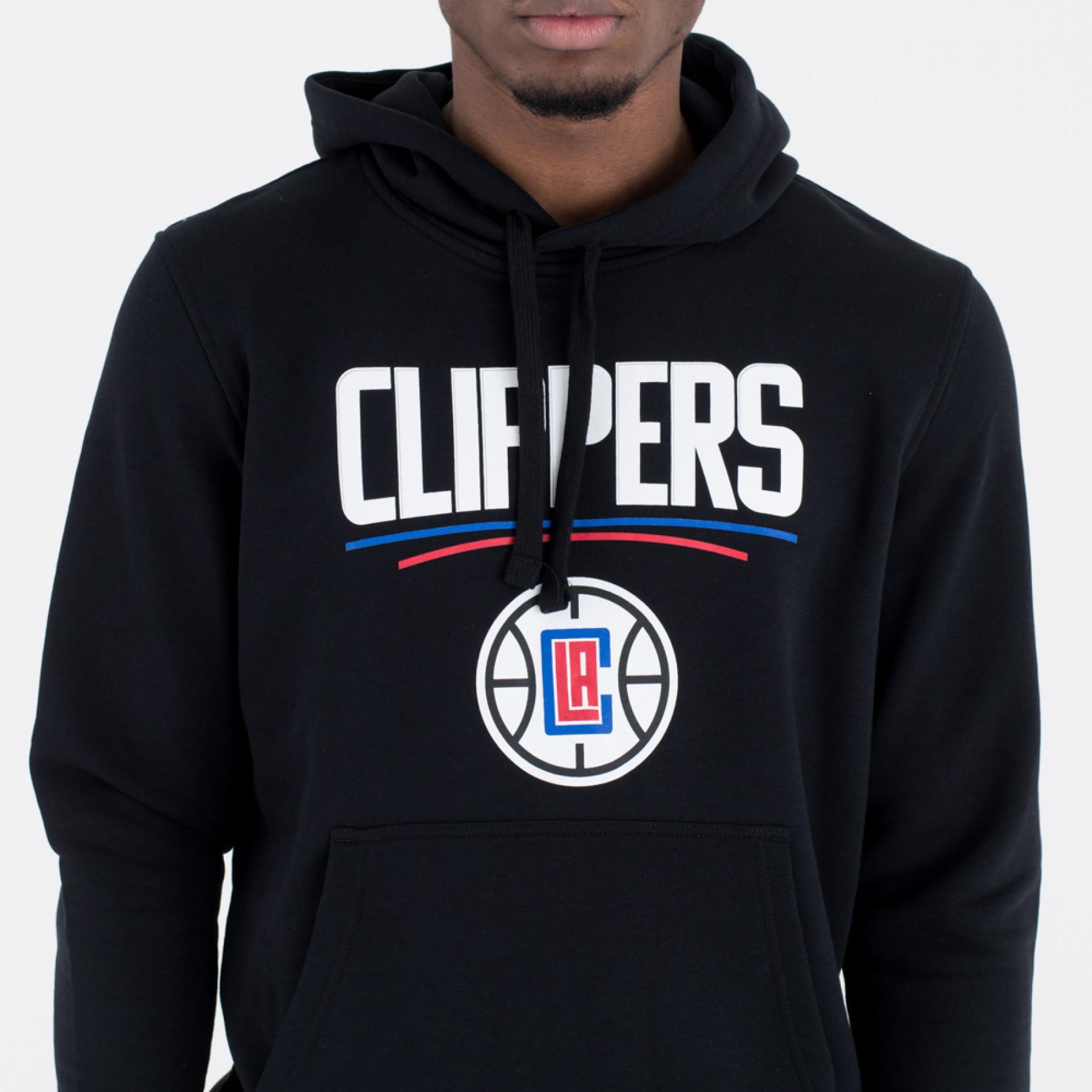 Sweat à capuche New Era avec logo de l'équipe Los Angeles Clippers