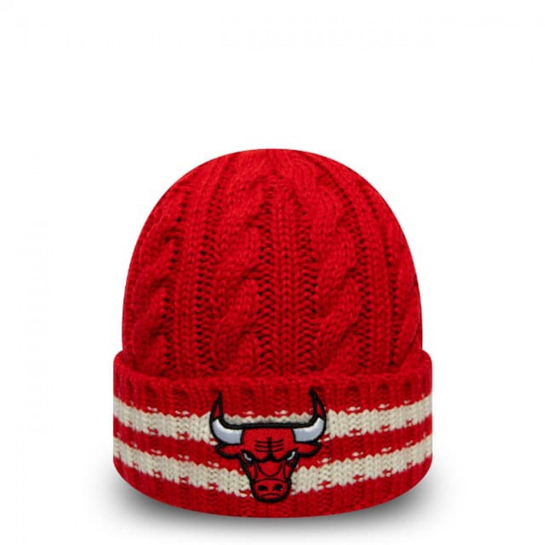 Bonnet New Era Tm Stripe NBA Knit Chicago Bulls A