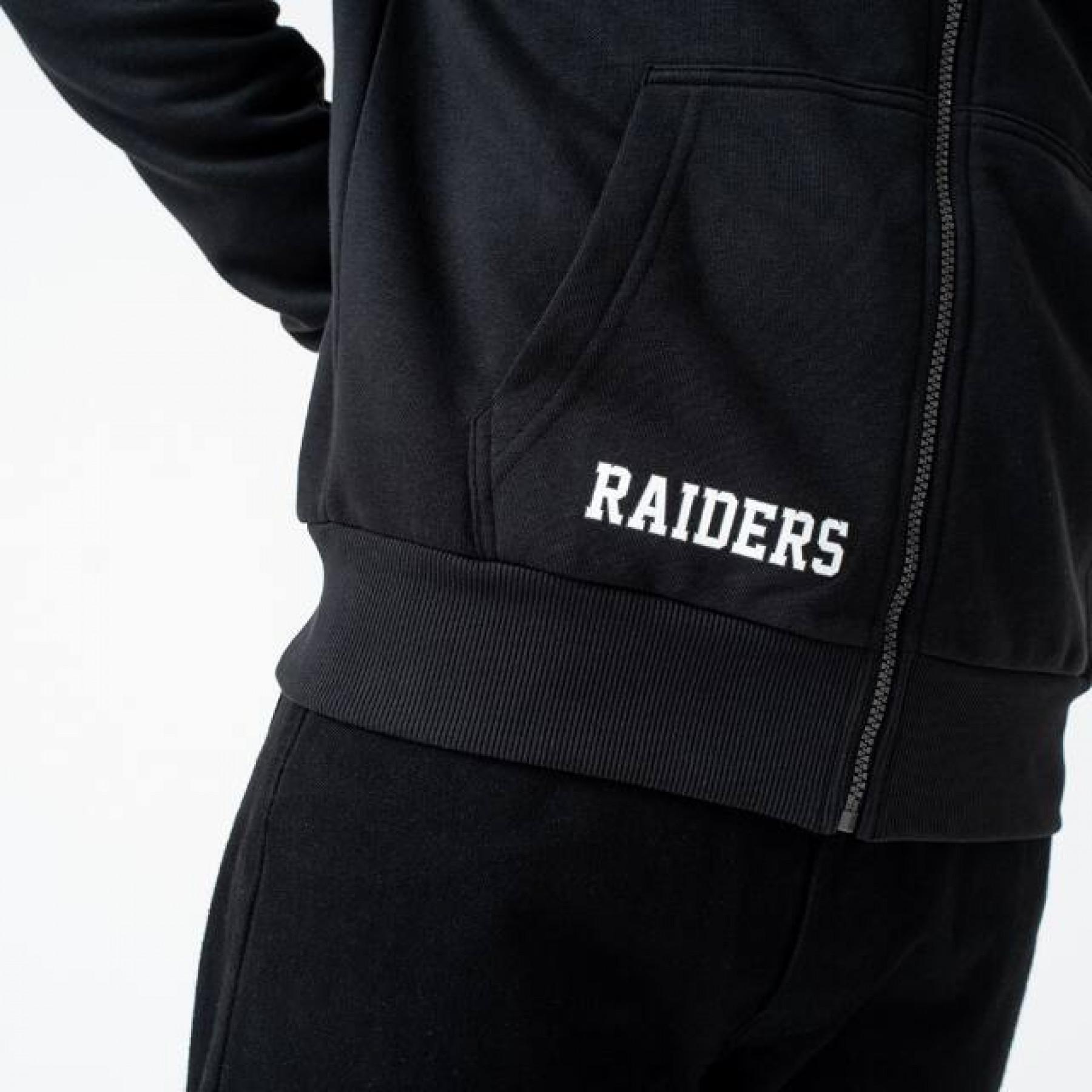 Sweat zippé New Era NFL Team Logo Oakland Raiders