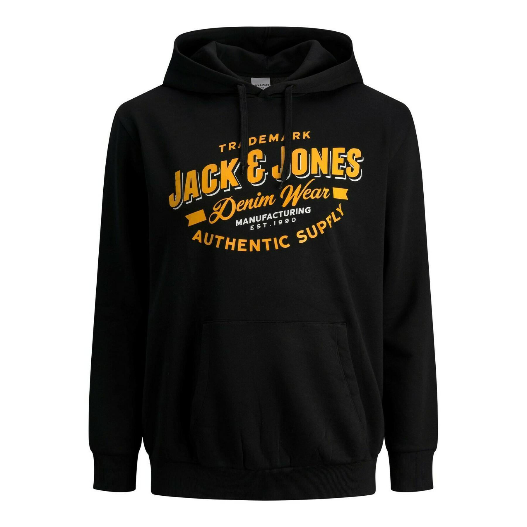 Sweatshirt à capuche grande taille Jack & Jones Logo