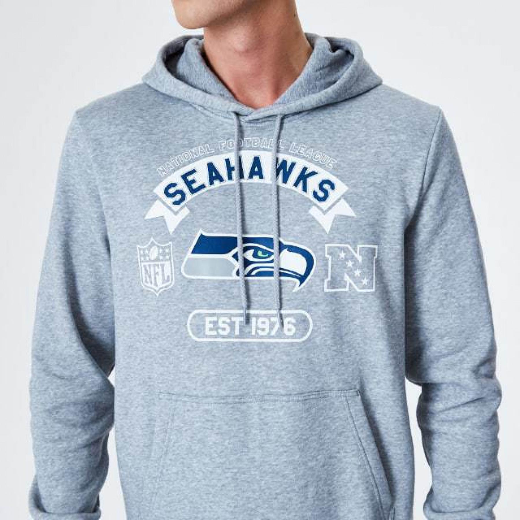 Sweat à capuche New Era NFL Seattle Seahawks