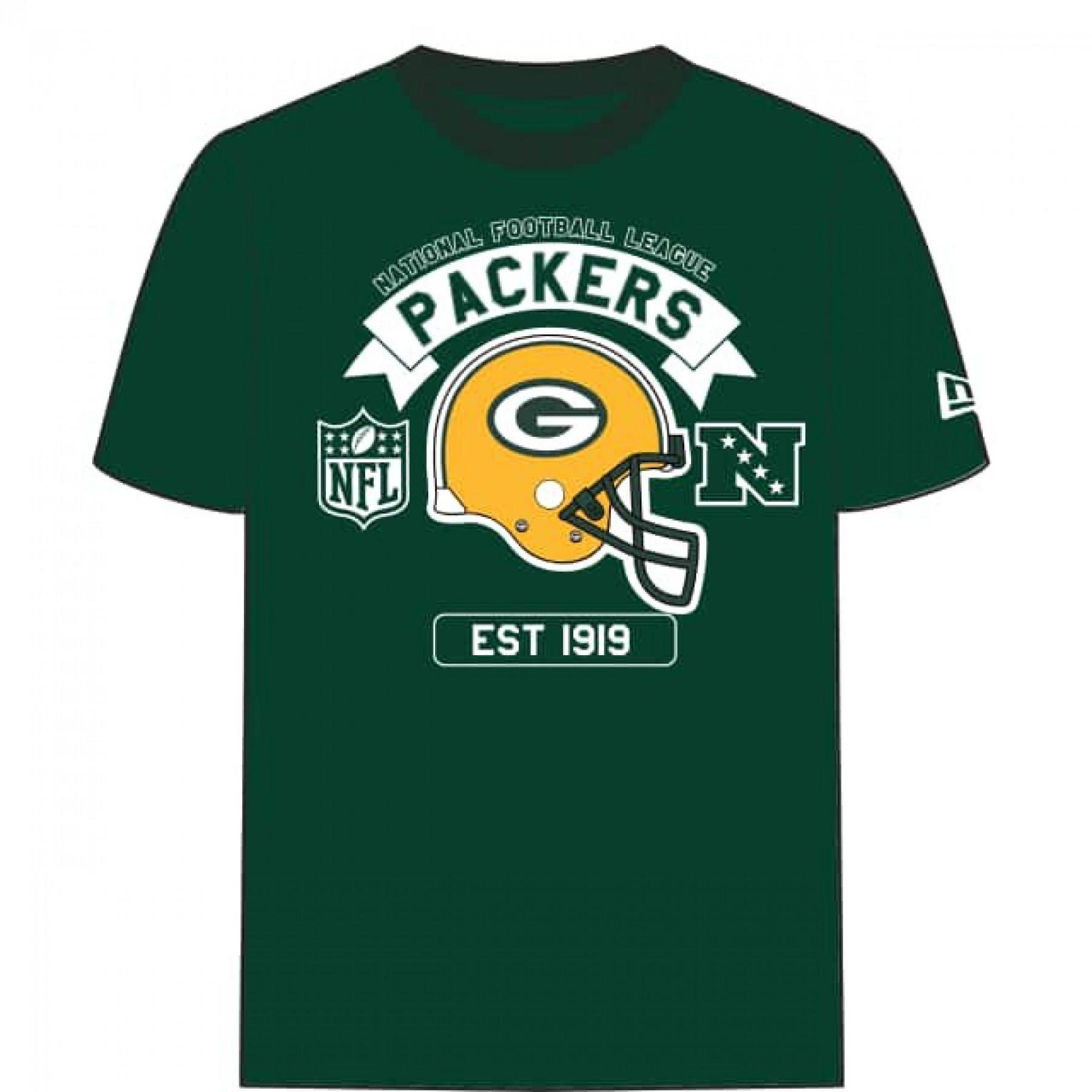 T-shirt New Era NFL Helmet Green Bay Packers
