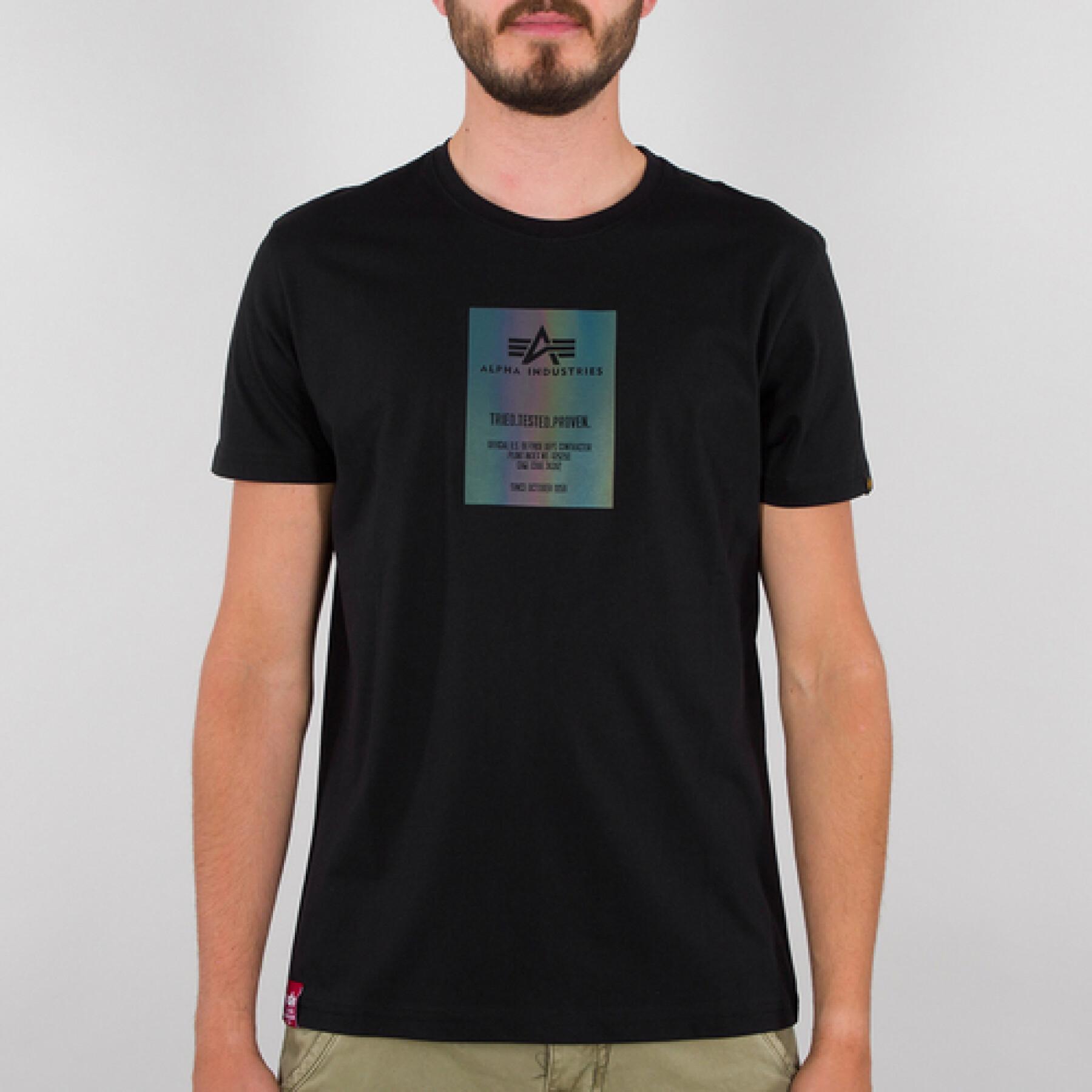 T-shirt Alpha Industries Rainbow Reflective Label