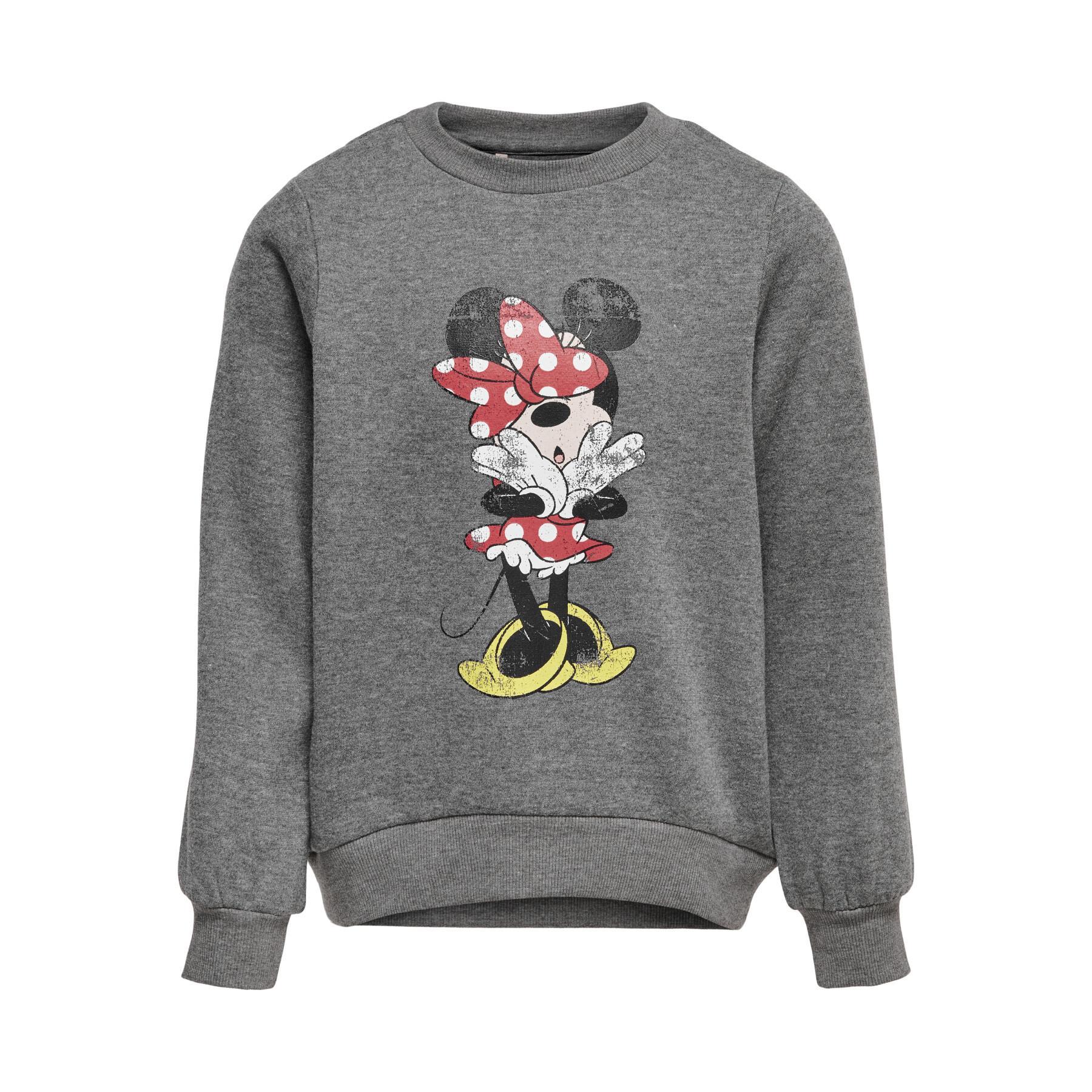 Sweatshirt à manches longues fille Only konmickey/minnie life