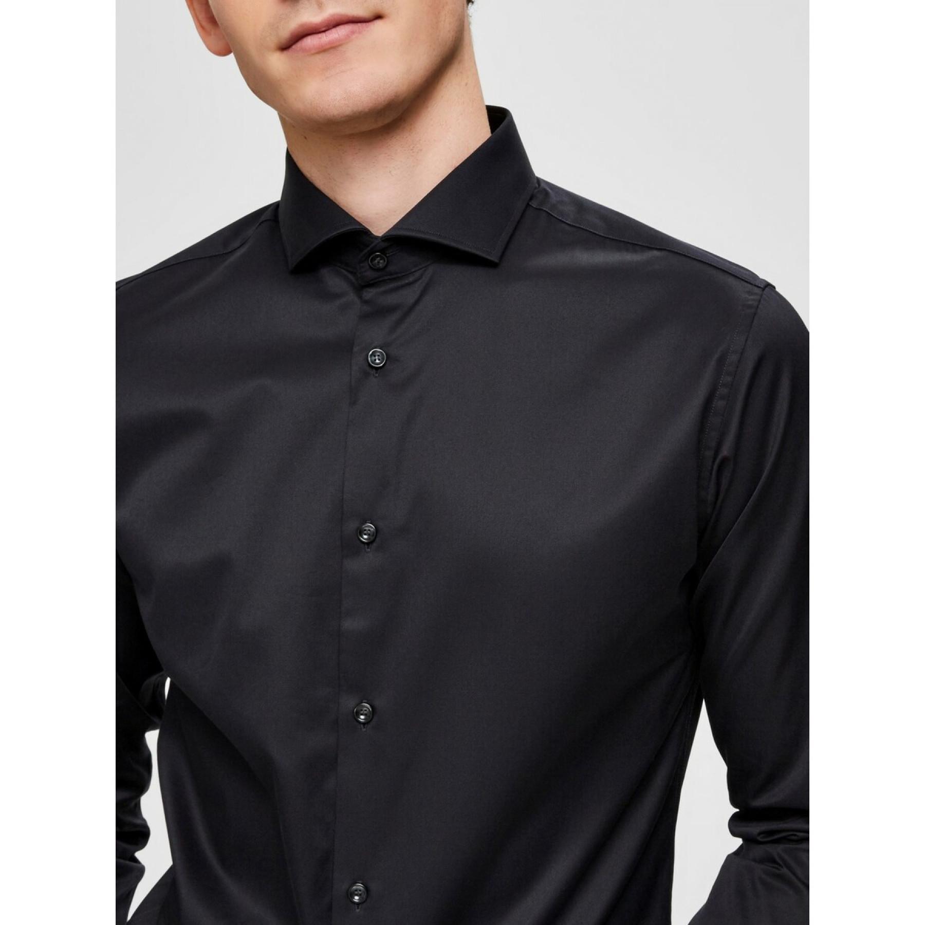 Chemise Selected Sel-pelle manches longues slim
