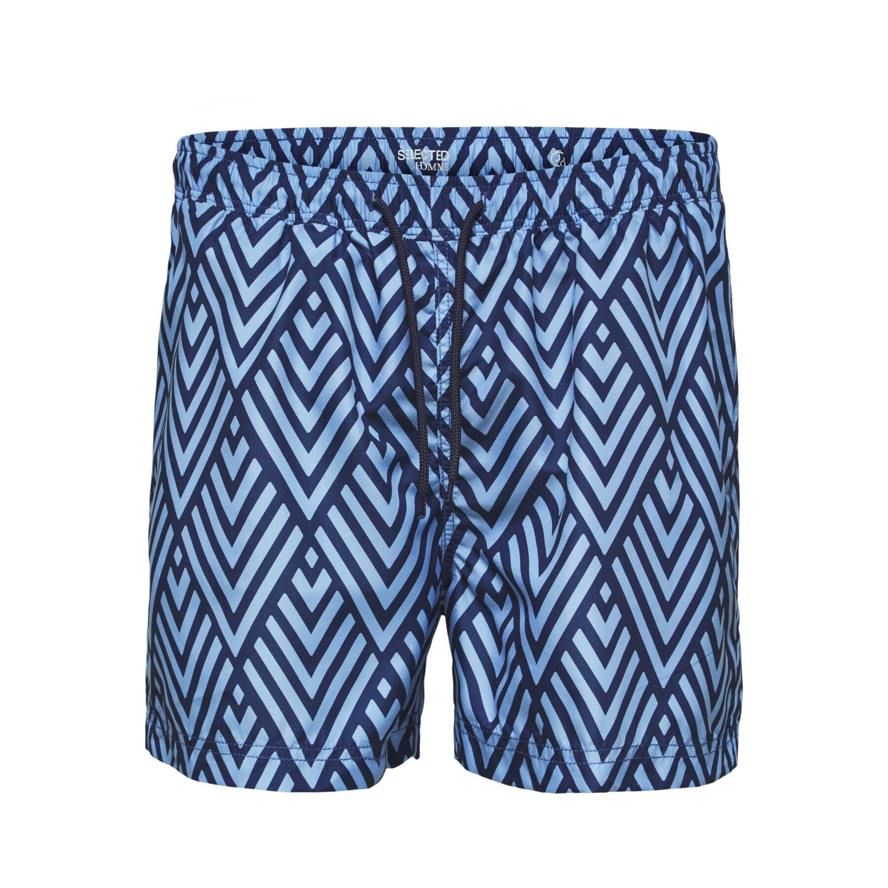 Short Selected Slhclassic Aop Swimshorts
