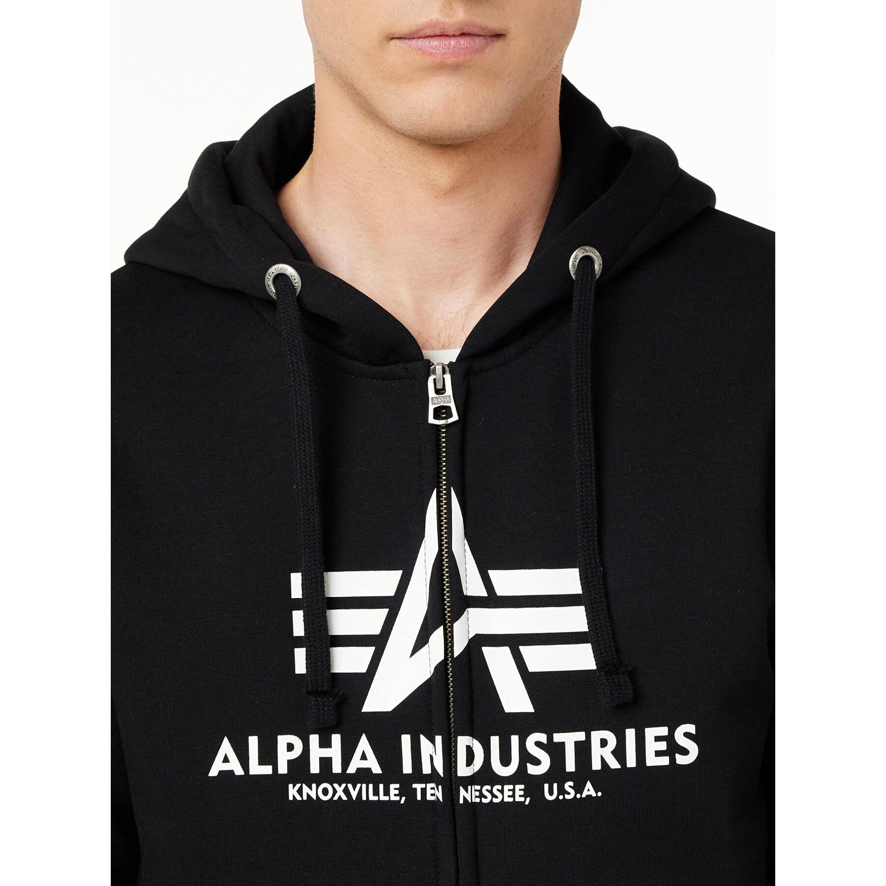 Sweat à capuche Alpha Industries Basic Zip