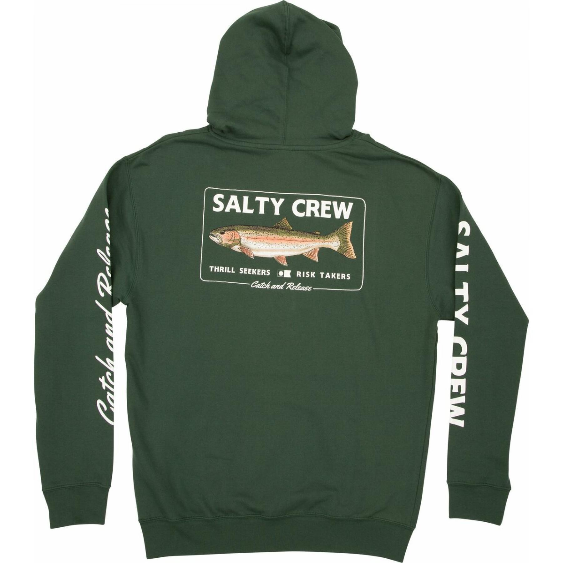 Sweatshirt Salty Crew steelhead hooded fleece