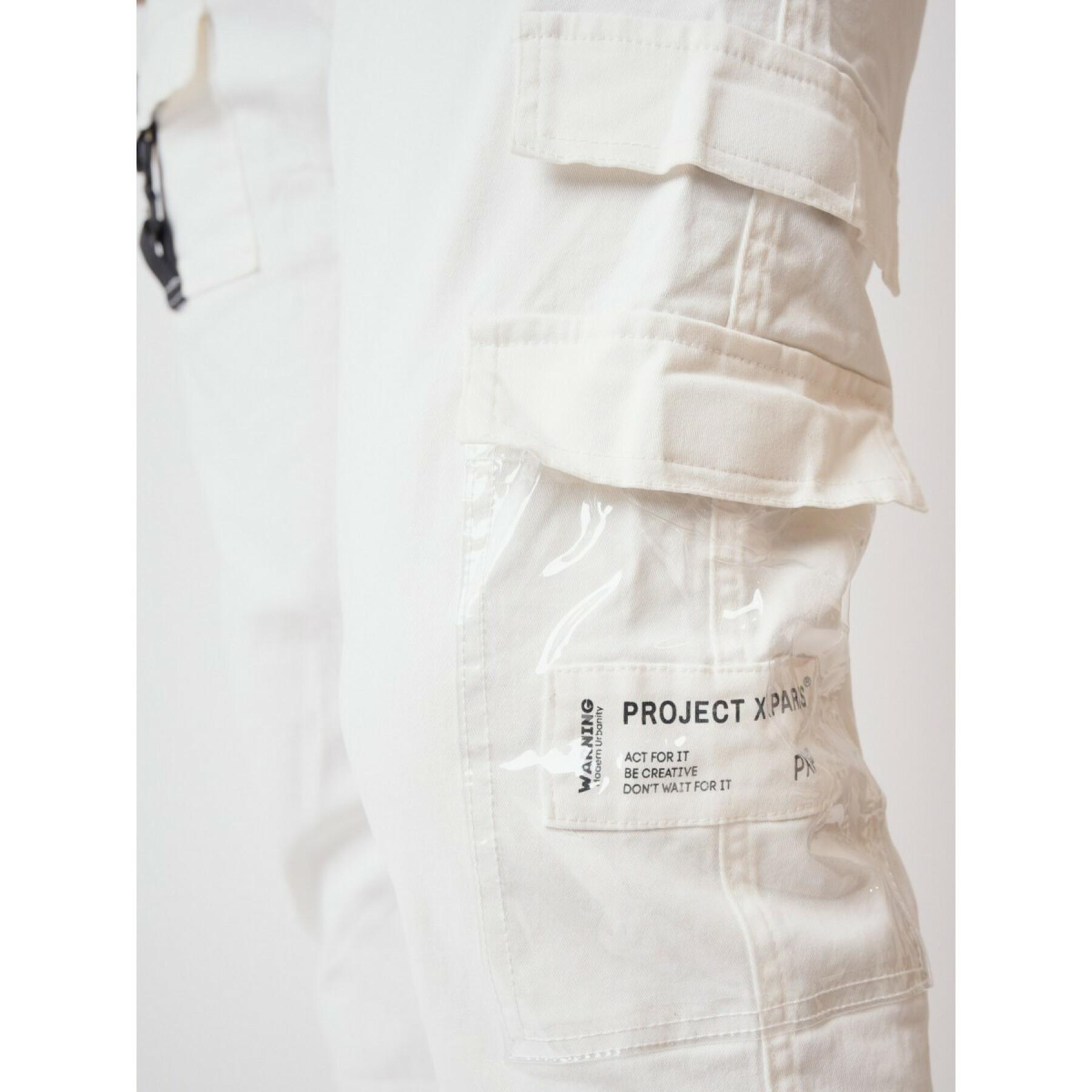 Pantalon style cargo poche transparente Project X Paris