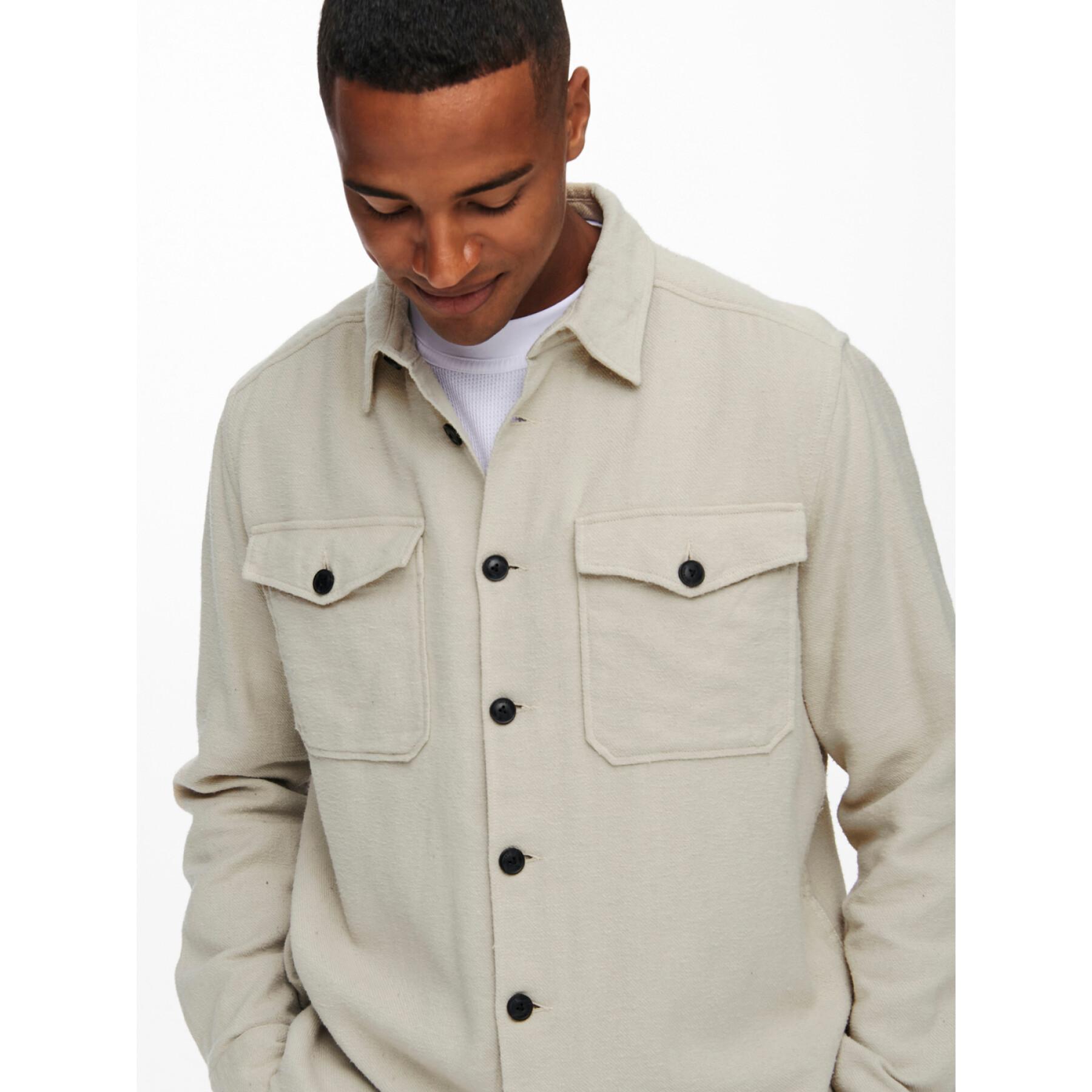 Chemise Only & Sons Onsmilo Life Solid Overshirt