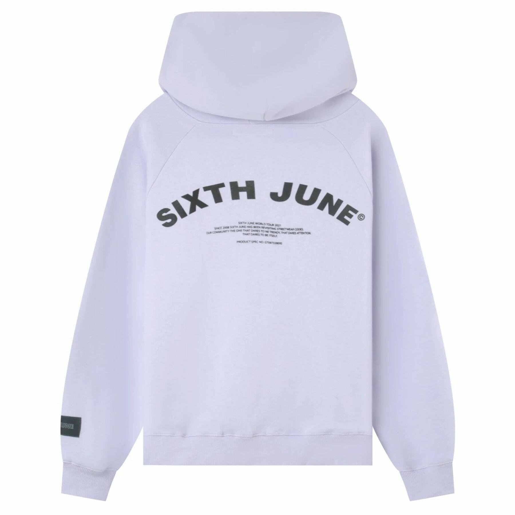 Sweatshirt à capuche Sixth June Curved