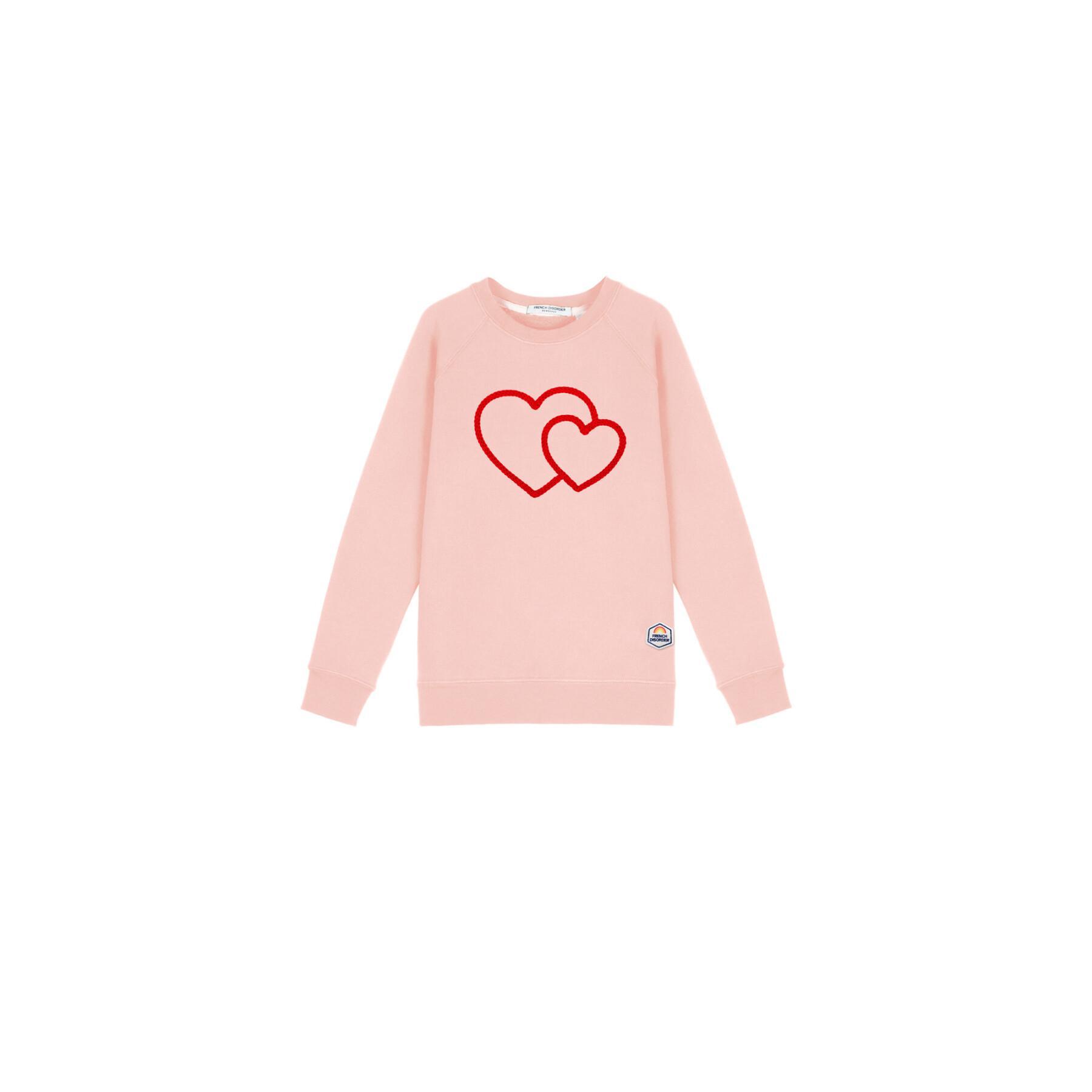 Sweatshirt fille French Disorder Duo Heart