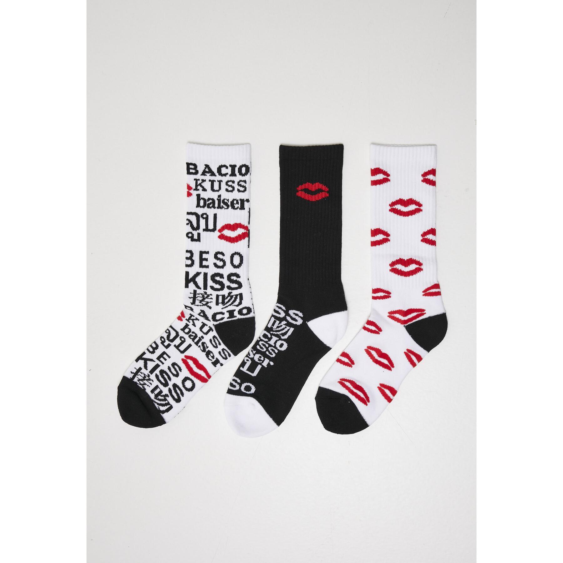 Chaussettes Mister Tee Kiss 3-Pack