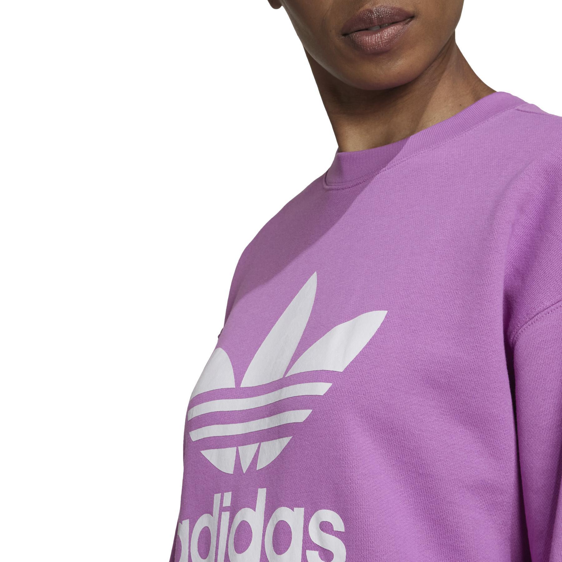 Sweatshirt ras du cou femme adidas Originals Trefoil