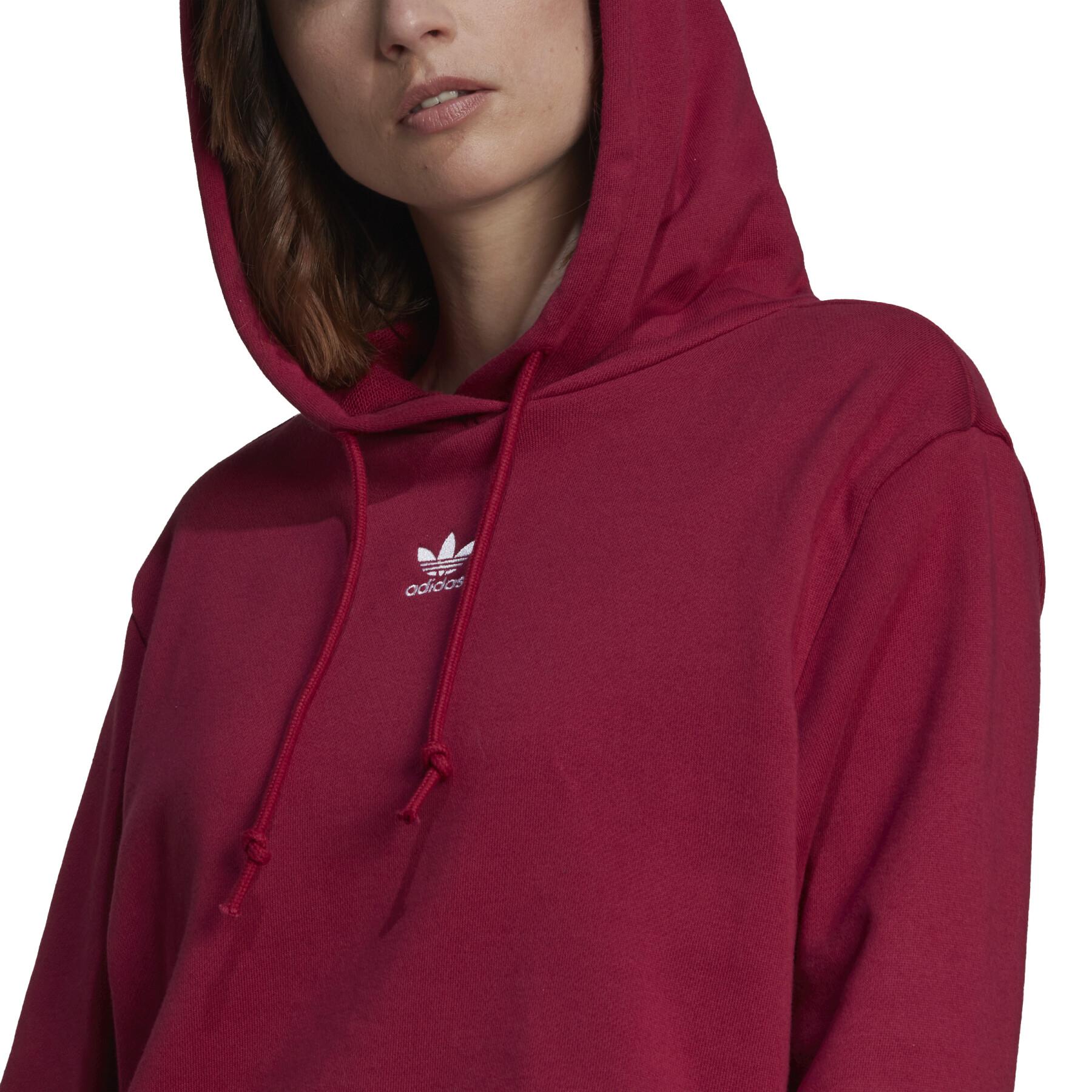 Sweatshirt à capuche court en molleton femme adidas Originals Adicolor Essentials