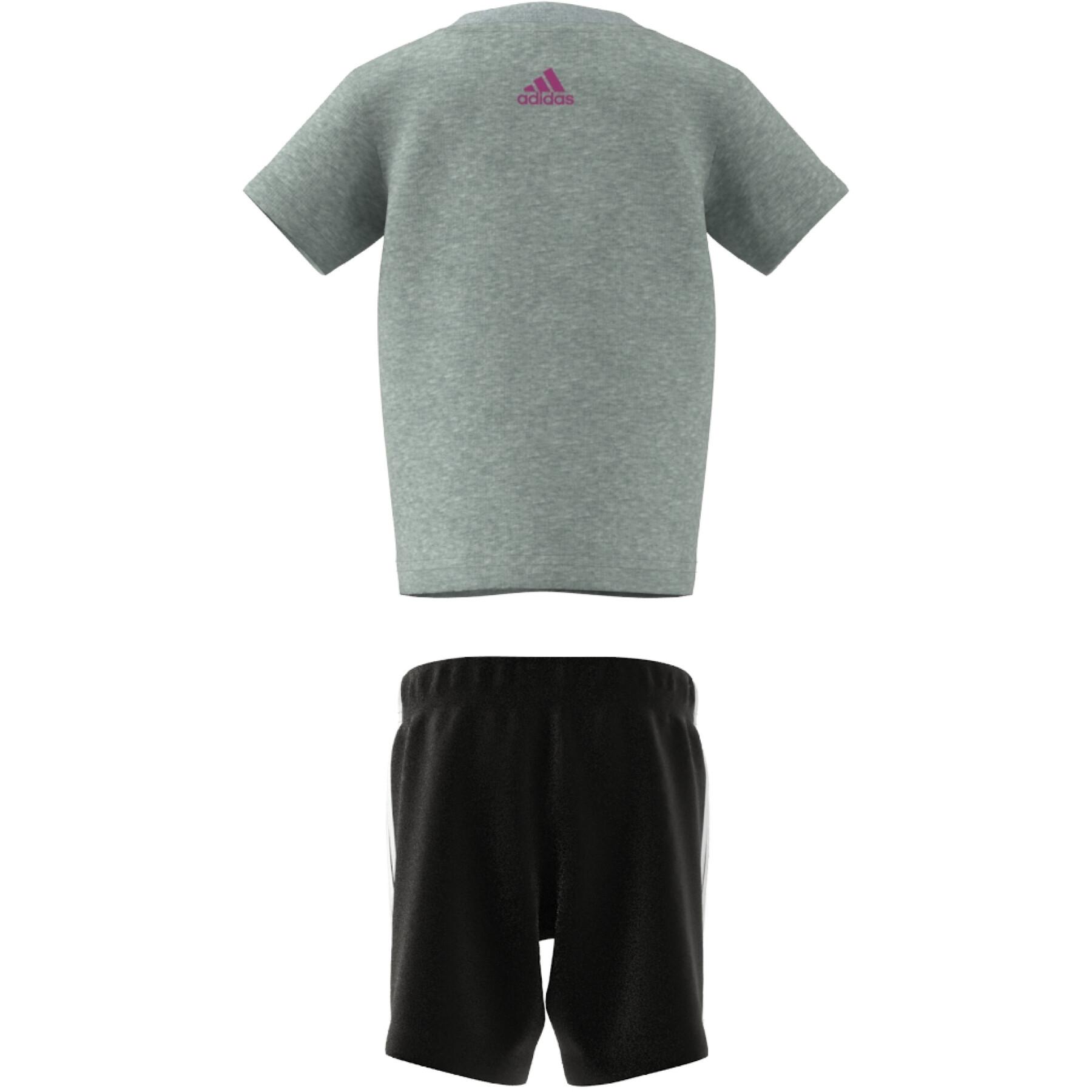 Ensemble t-shirt avec short coton biologique bébé adidas Essentials Lineage