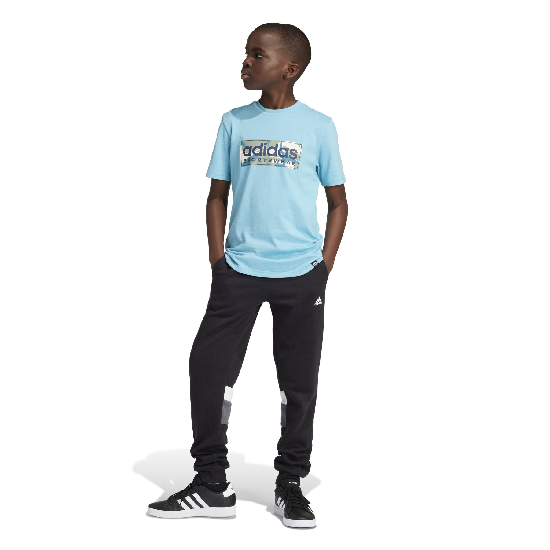 T-shirt enfant adidas Camo Linear Graphic