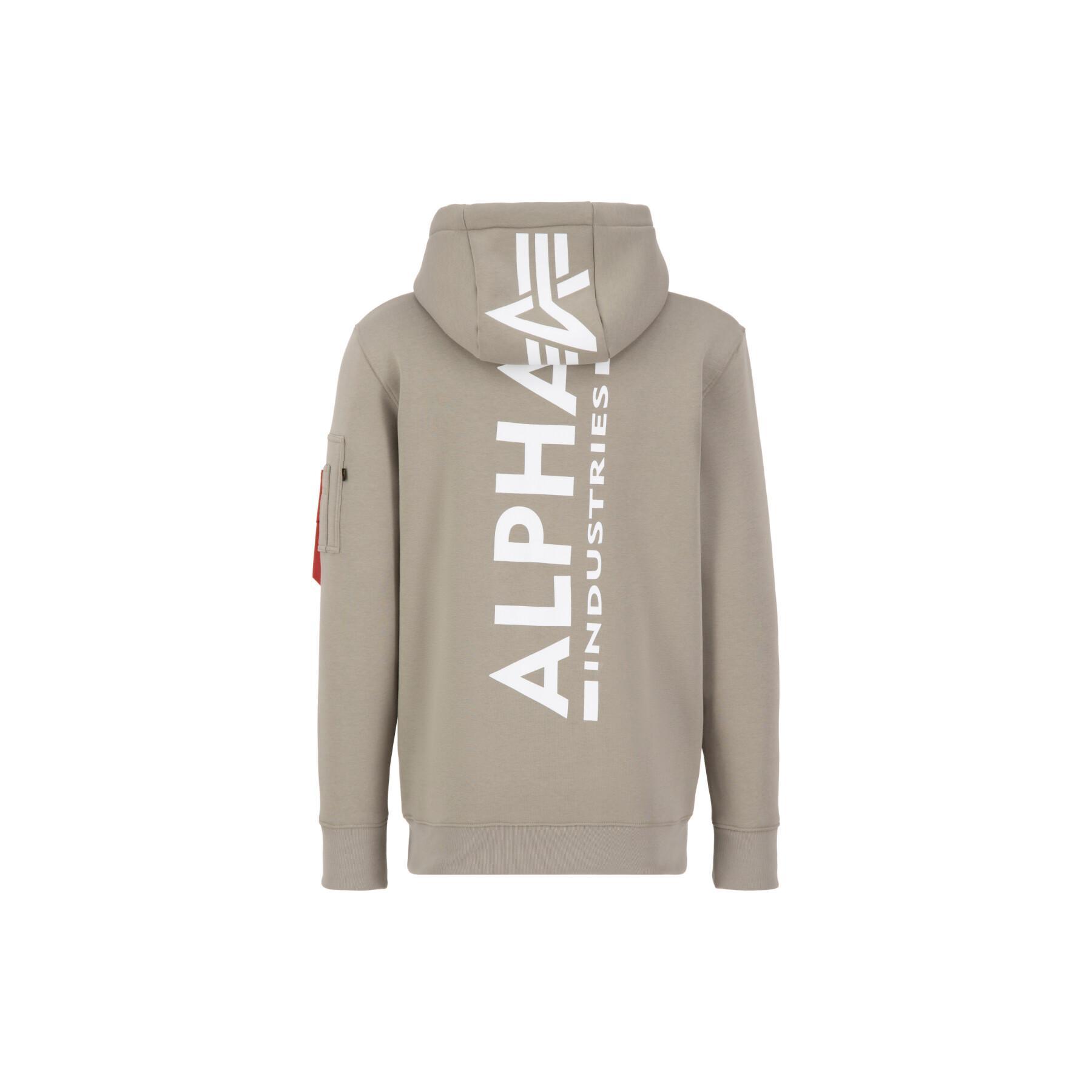 Sweatshirt à capuche Alpha Industries Back Print