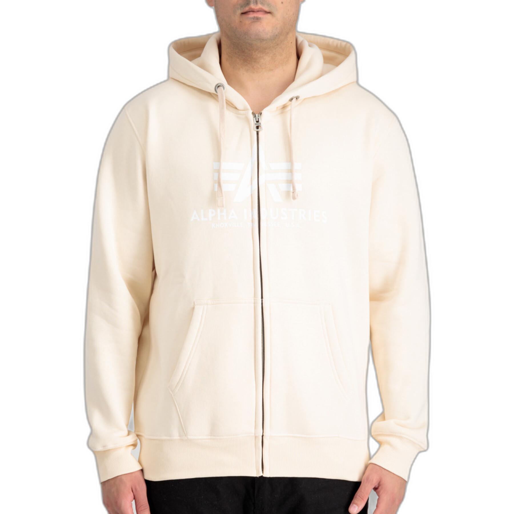 Sweatshirt à capuche zippé Alpha Industries Basic