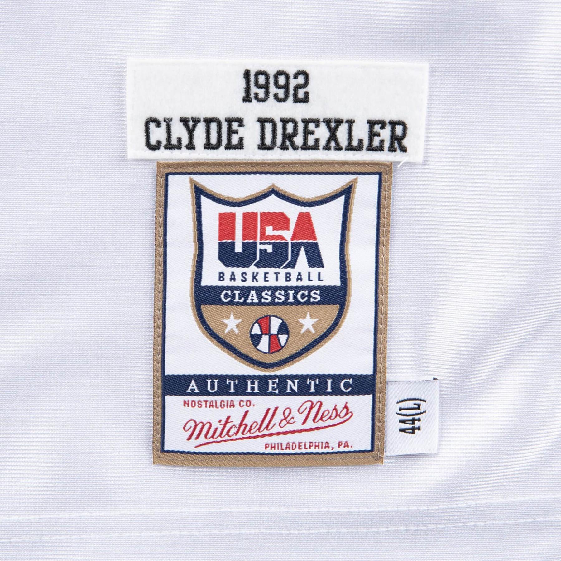 Maillot authentique Team USA Clyde Drexler