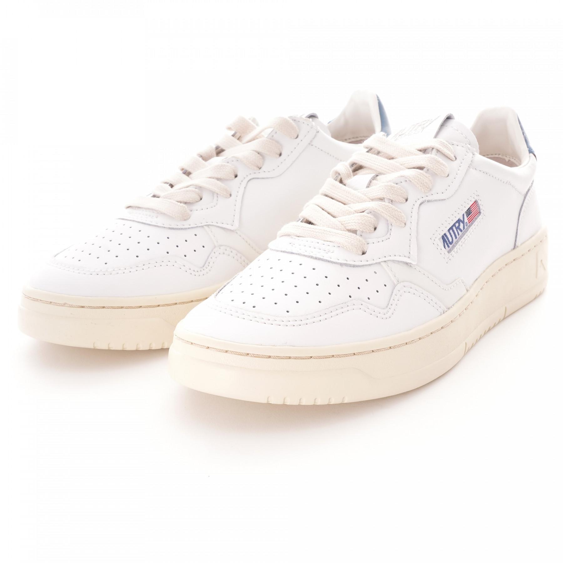 Baskets Autry Medalist LL18 Leather White/Navy