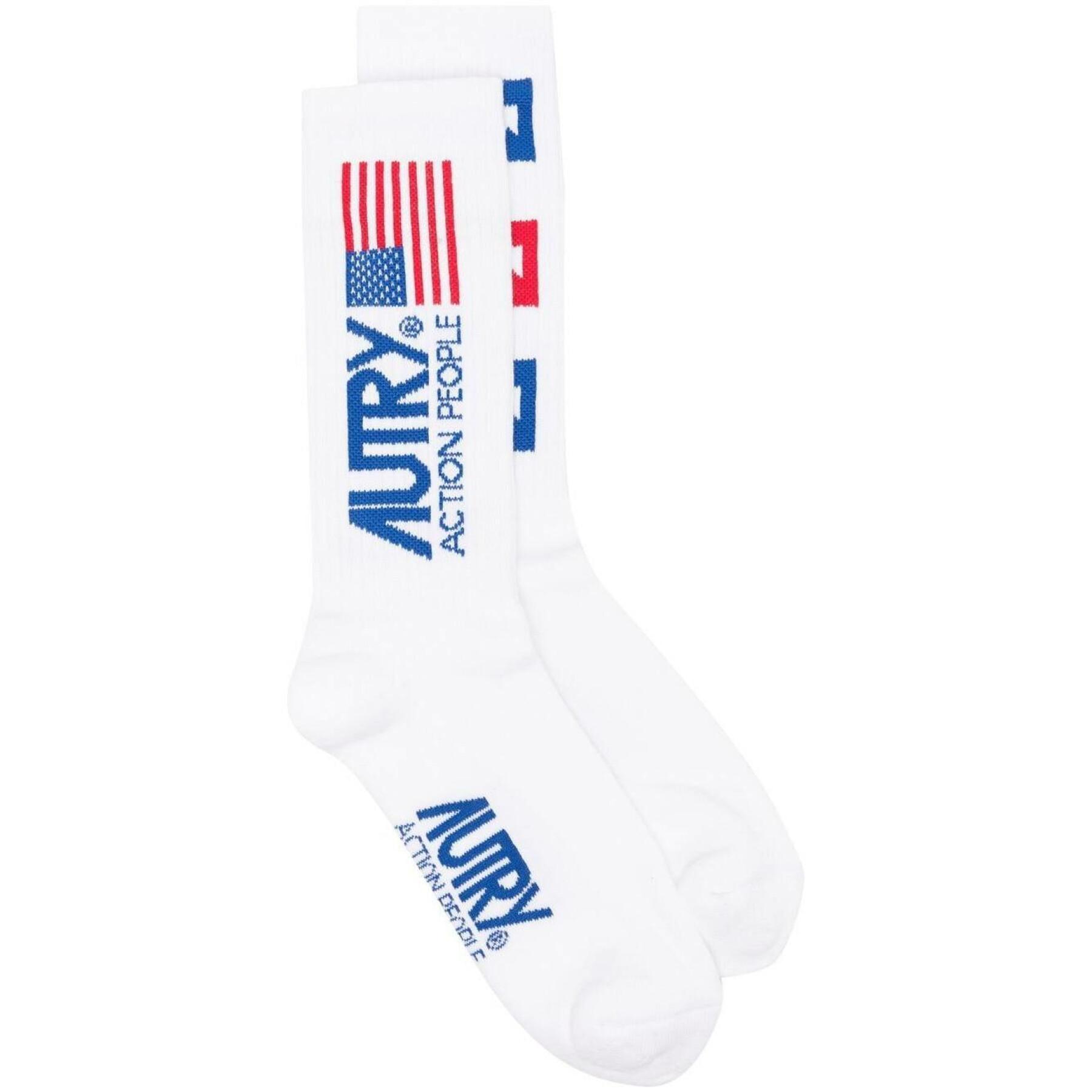Chaussettes Autry Iconic Logo White