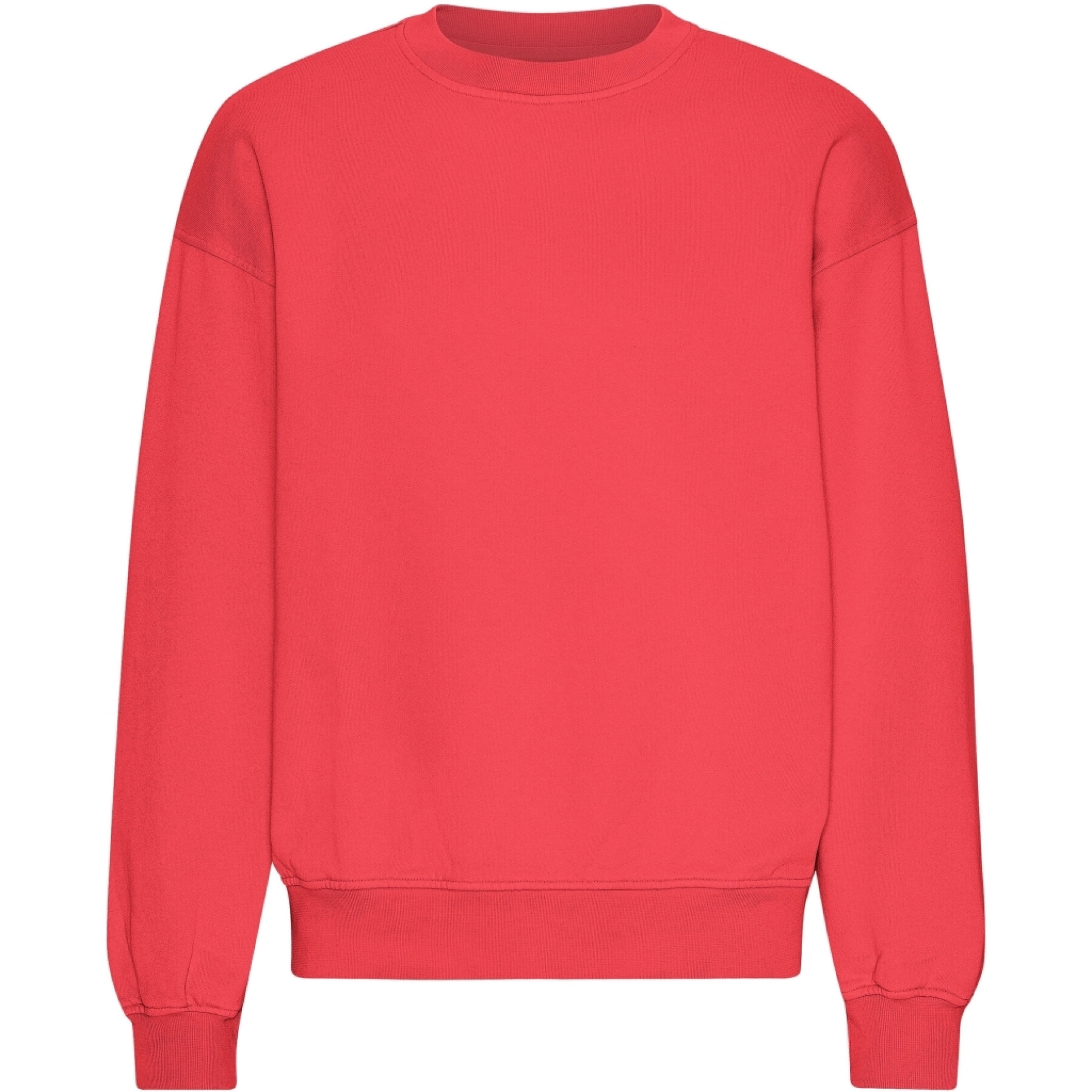 Sweatshirt col rond oversize Colorful Standard Organic Red Tangerine