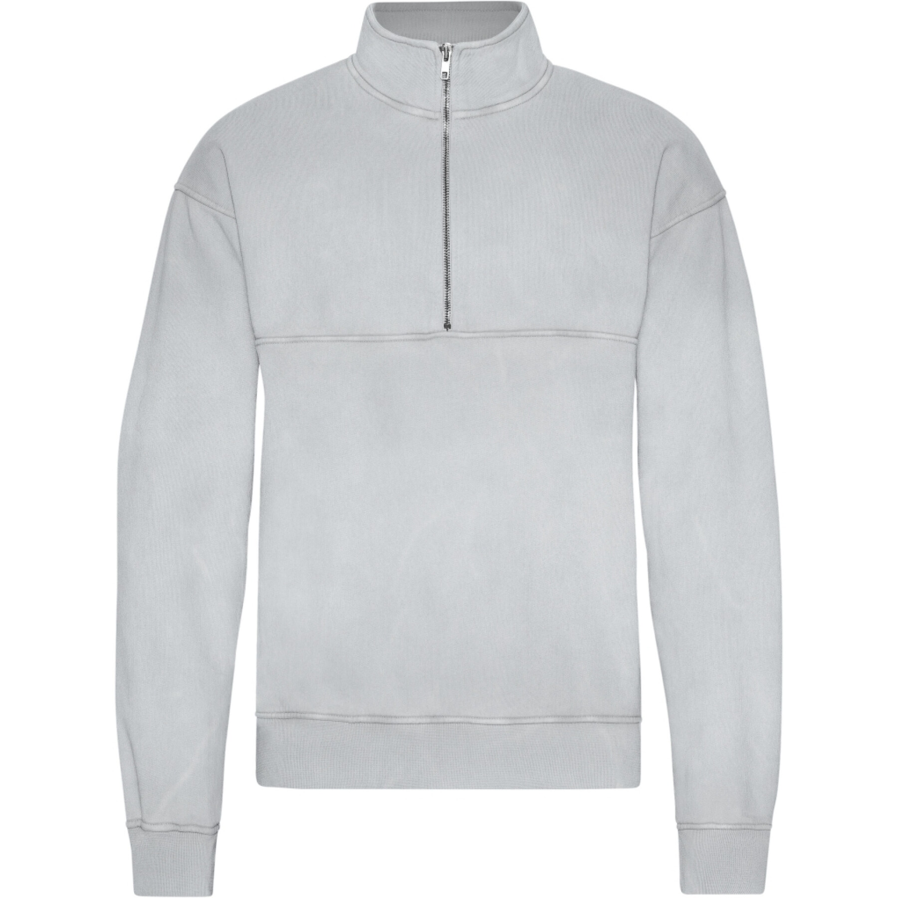 Sweatshirt 1/4 zip Colorful Standard Organic Faded Grey