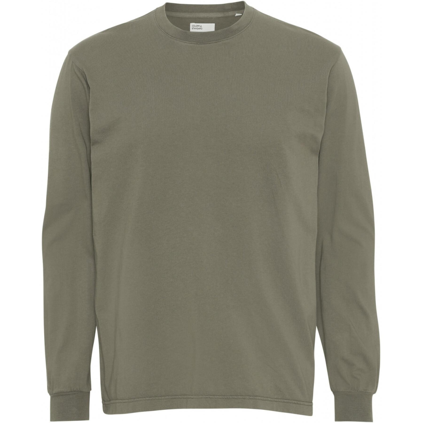 T-shirt manches longues Colorful Standard Organic oversized dusty olive