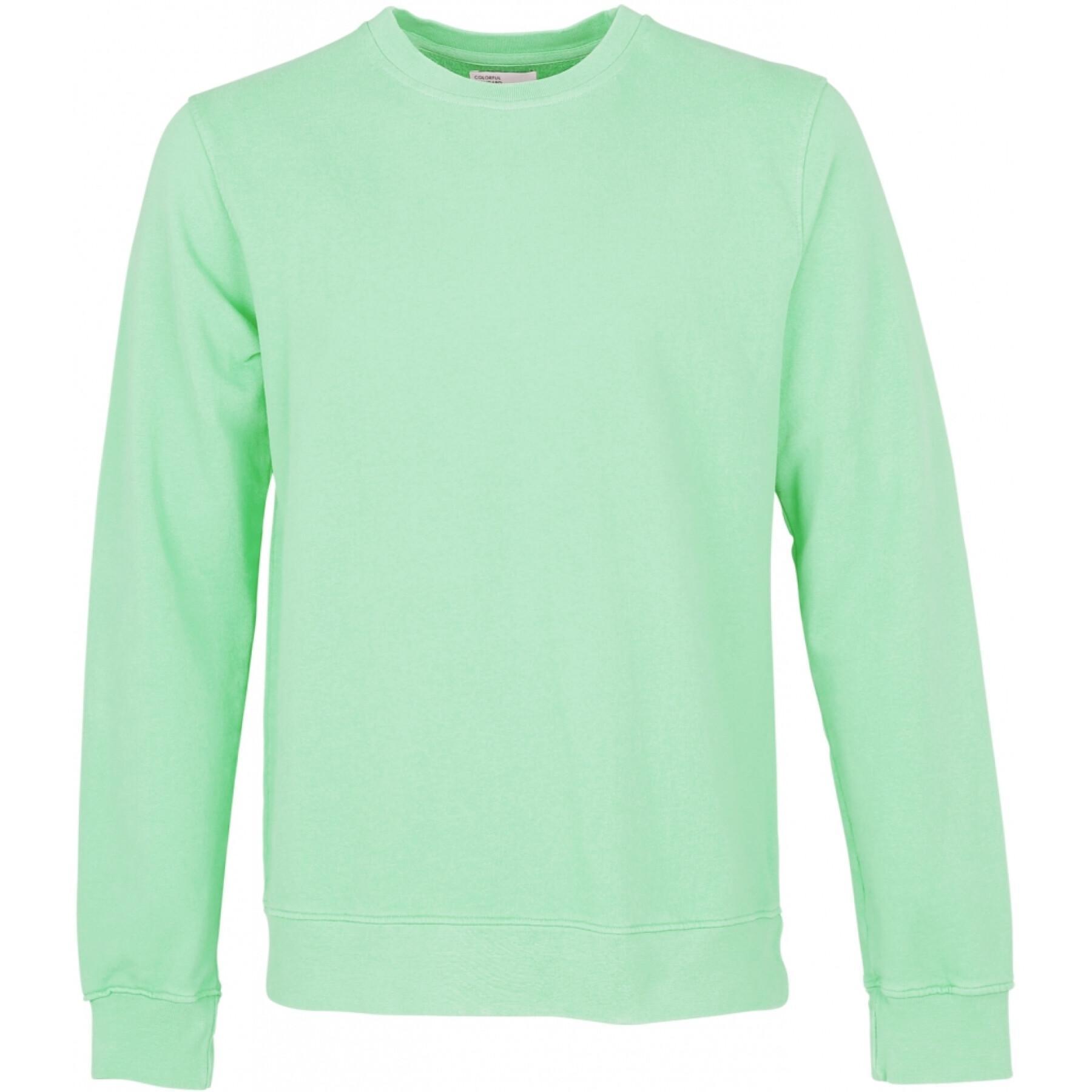 Sweatshirt col rond Colorful Standard Classic Organic faded mint
