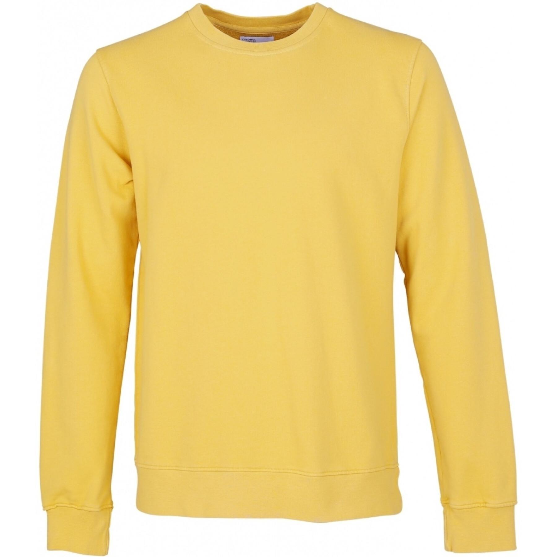Sweatshirt col rond Colorful Standard Classic Organic lemon yellow