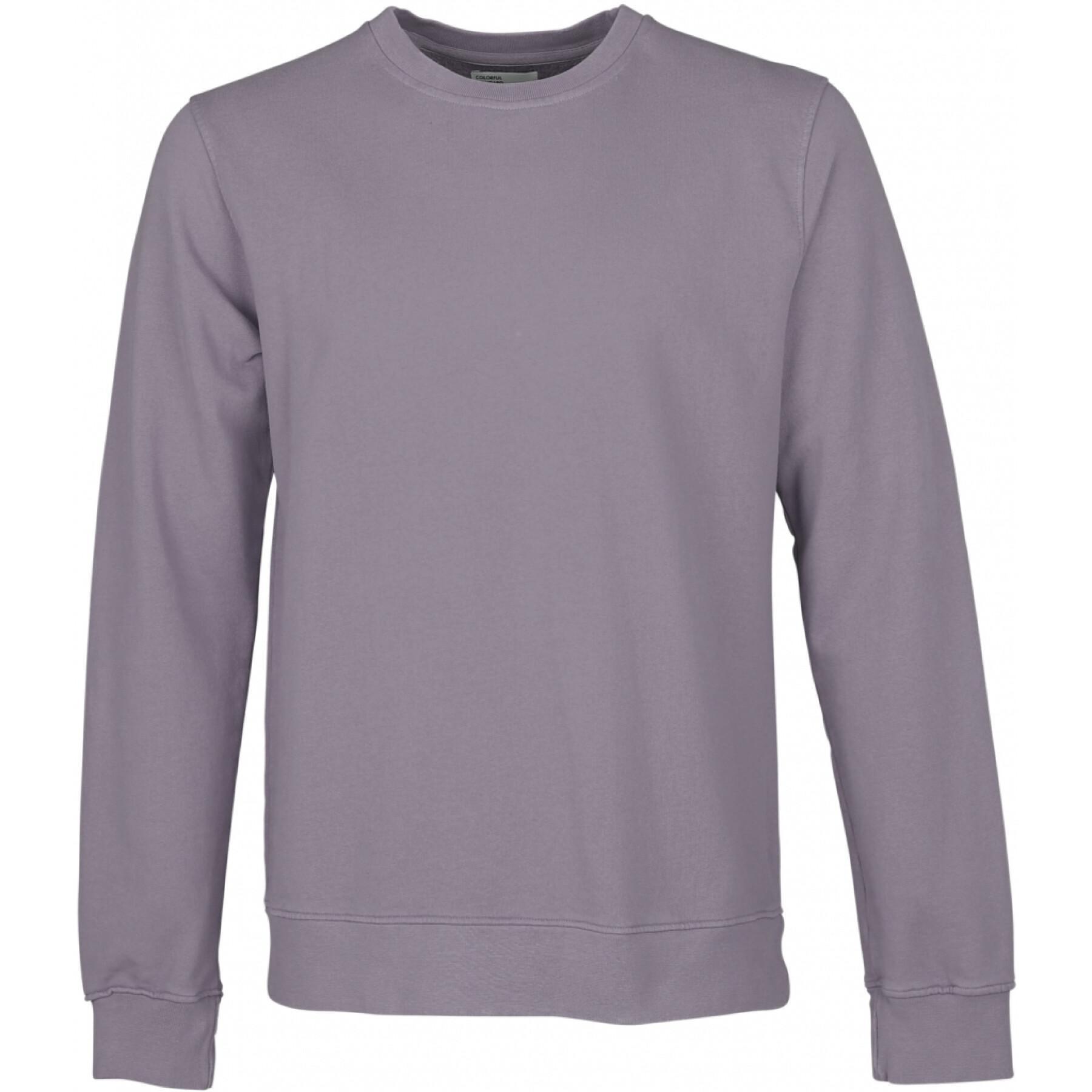 Sweatshirt col rond Colorful Standard Classic Organic purple haze