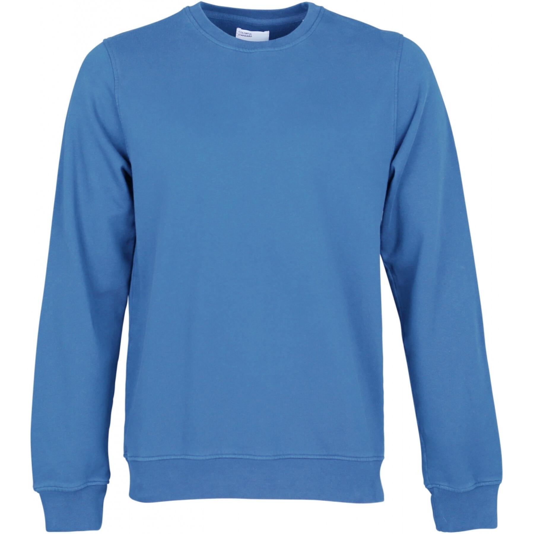 Sweatshirt col rond Colorful Standard Classic Organic sky blue