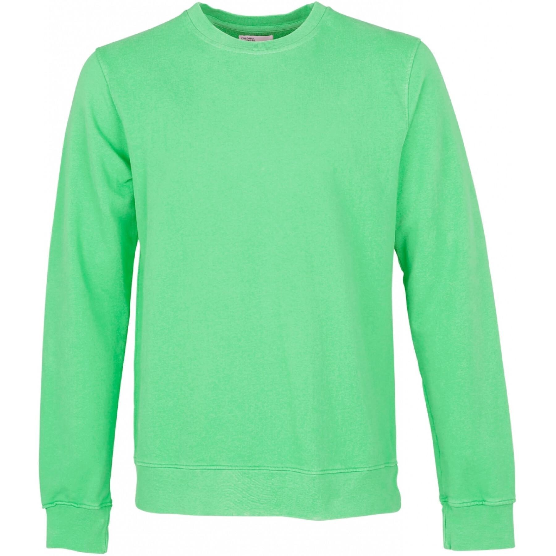 Sweatshirt col rond Colorful Standard Classic Organic spring green