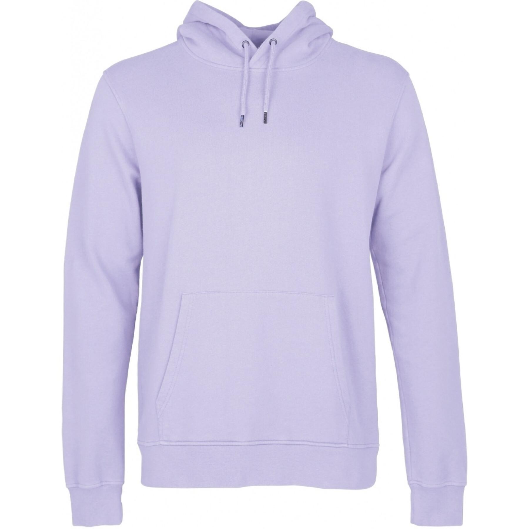 Sweatshirt à capuche Colorful Standard Classic Organic soft lavender