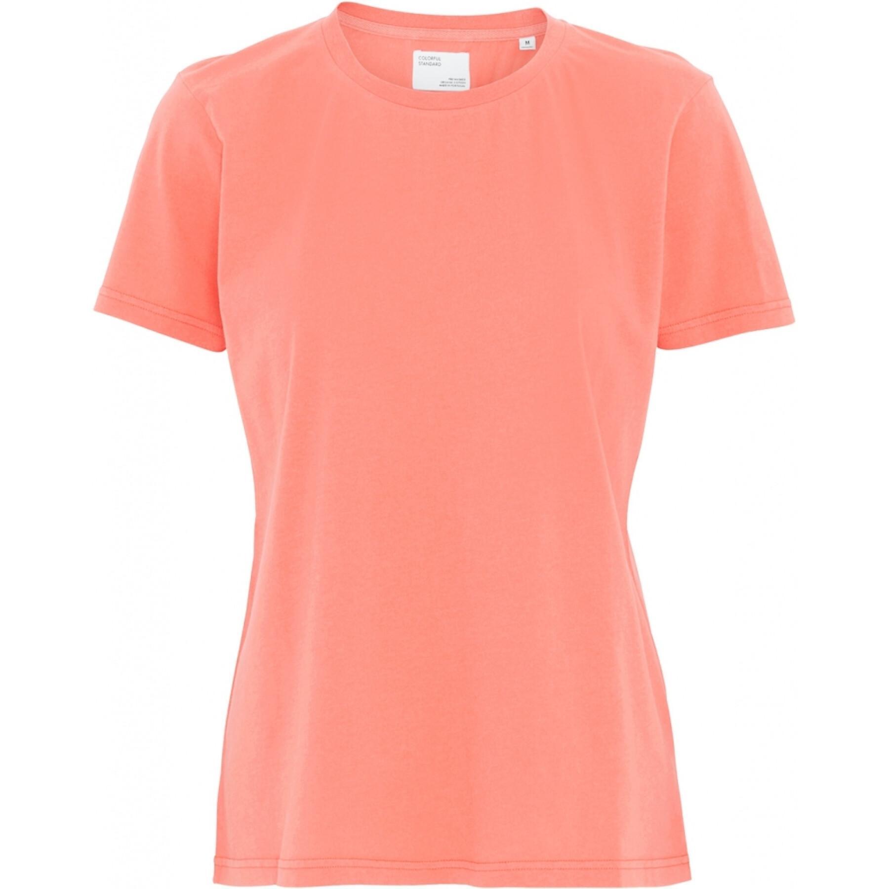 T-shirt femme Colorful Standard Light Organic bright coral