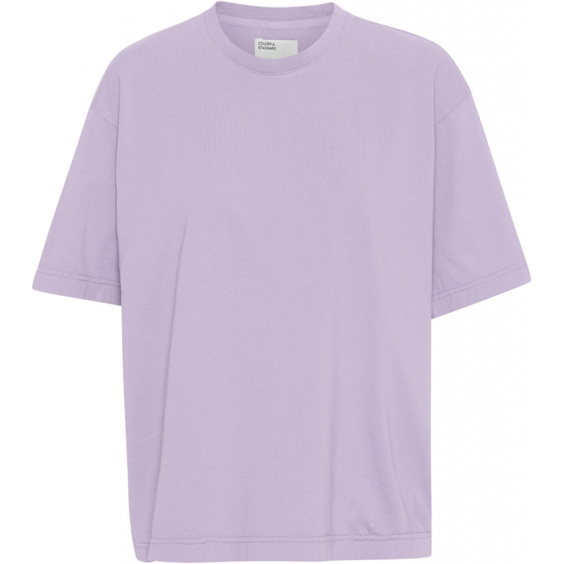 T-shirt femme Colorful Standard Organic oversized soft lavender