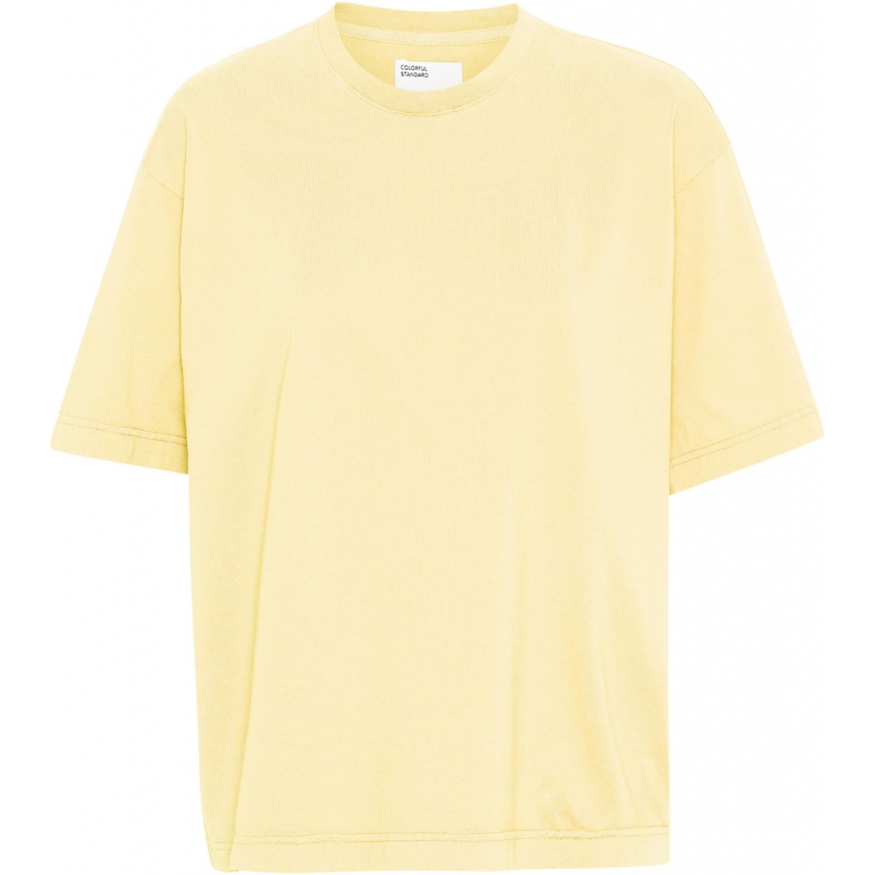 T-shirt femme Colorful Standard Organic oversized soft yellow