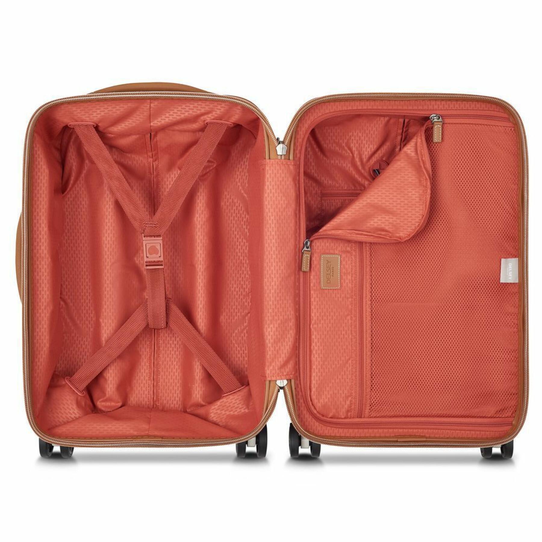 Valise trolley cabine slim 4 doubles roues Delsey Chatelet Air 2.0 55 cm