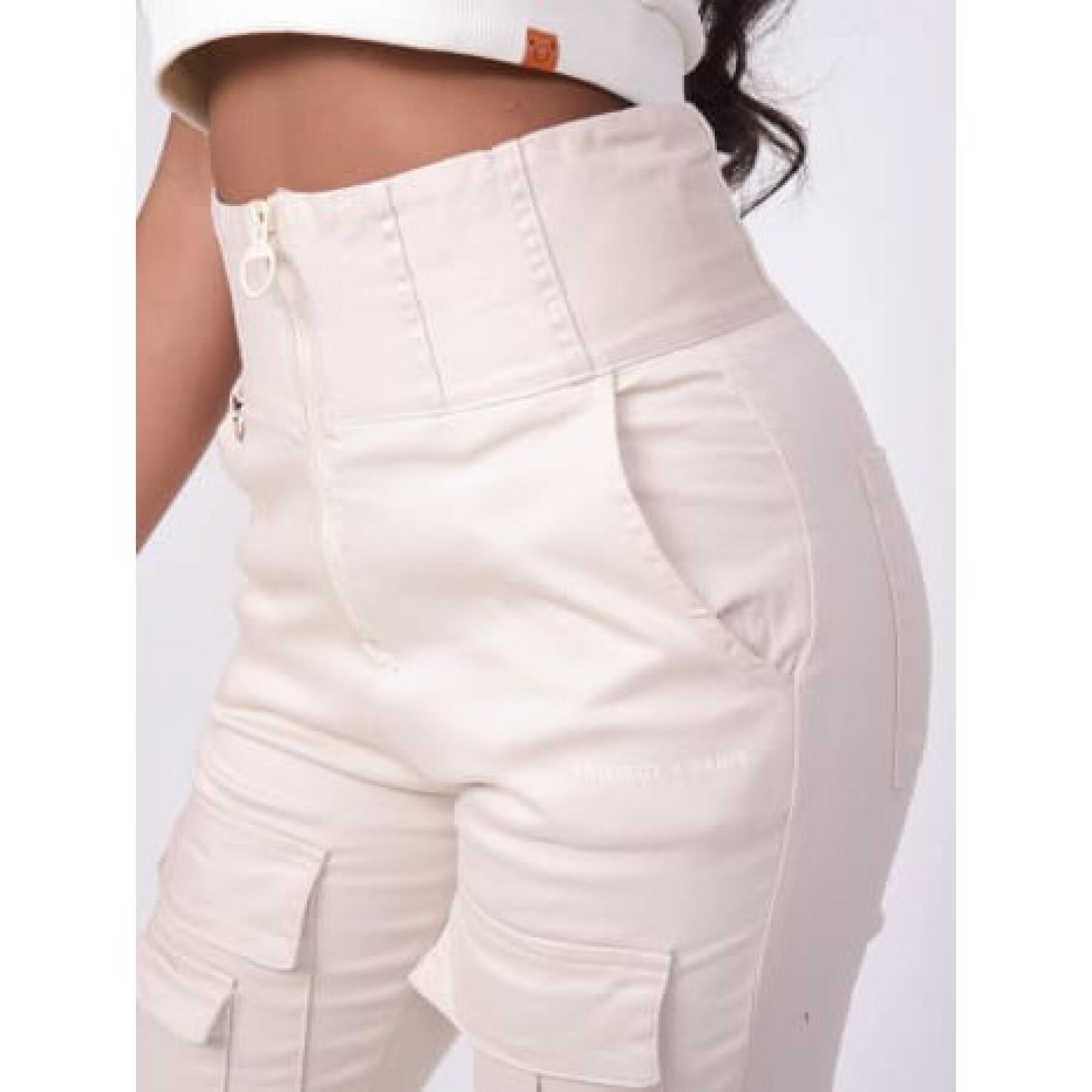 Pantalon taille haute multi-poche femme Project X Paris