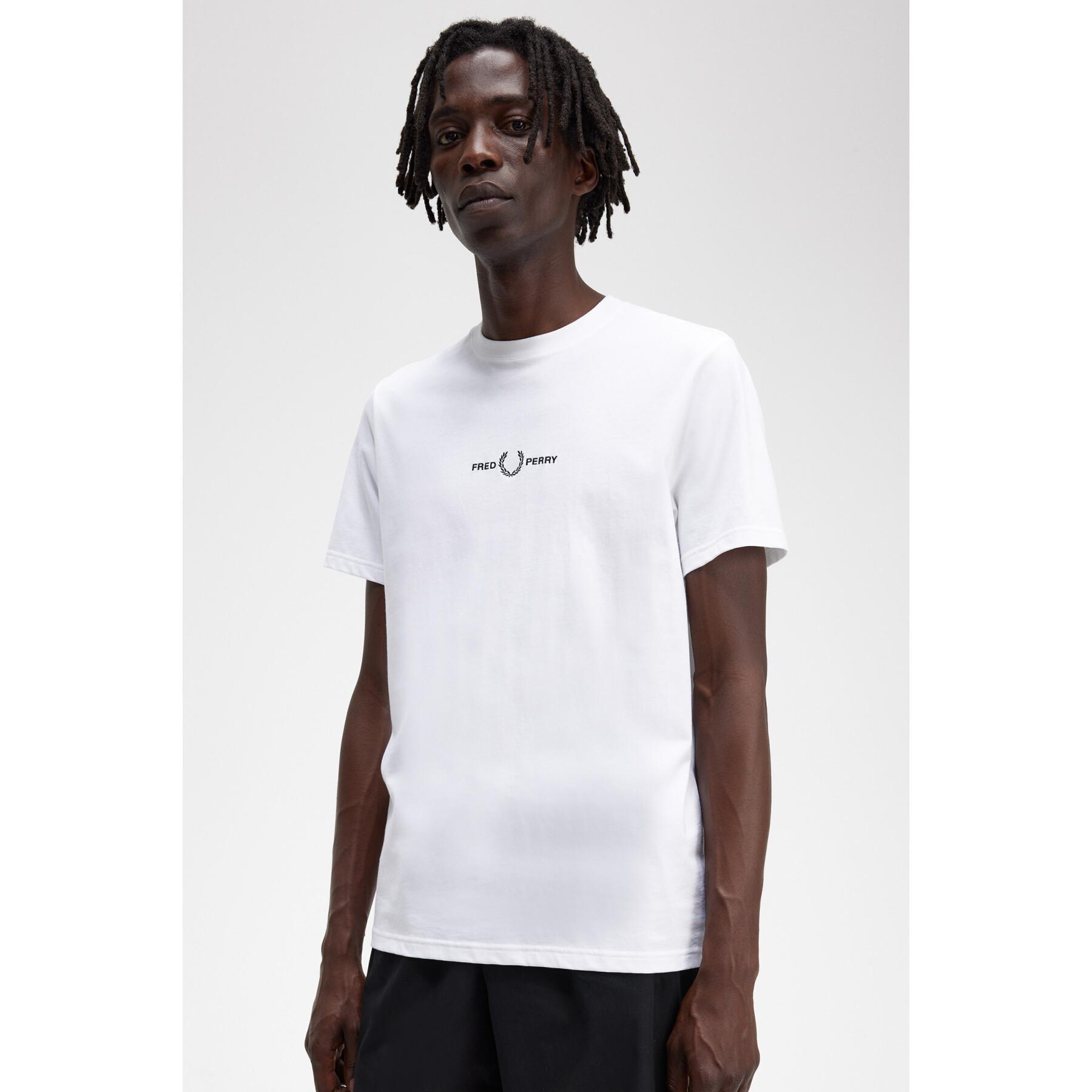 T-shirt Brodé Fred Perry