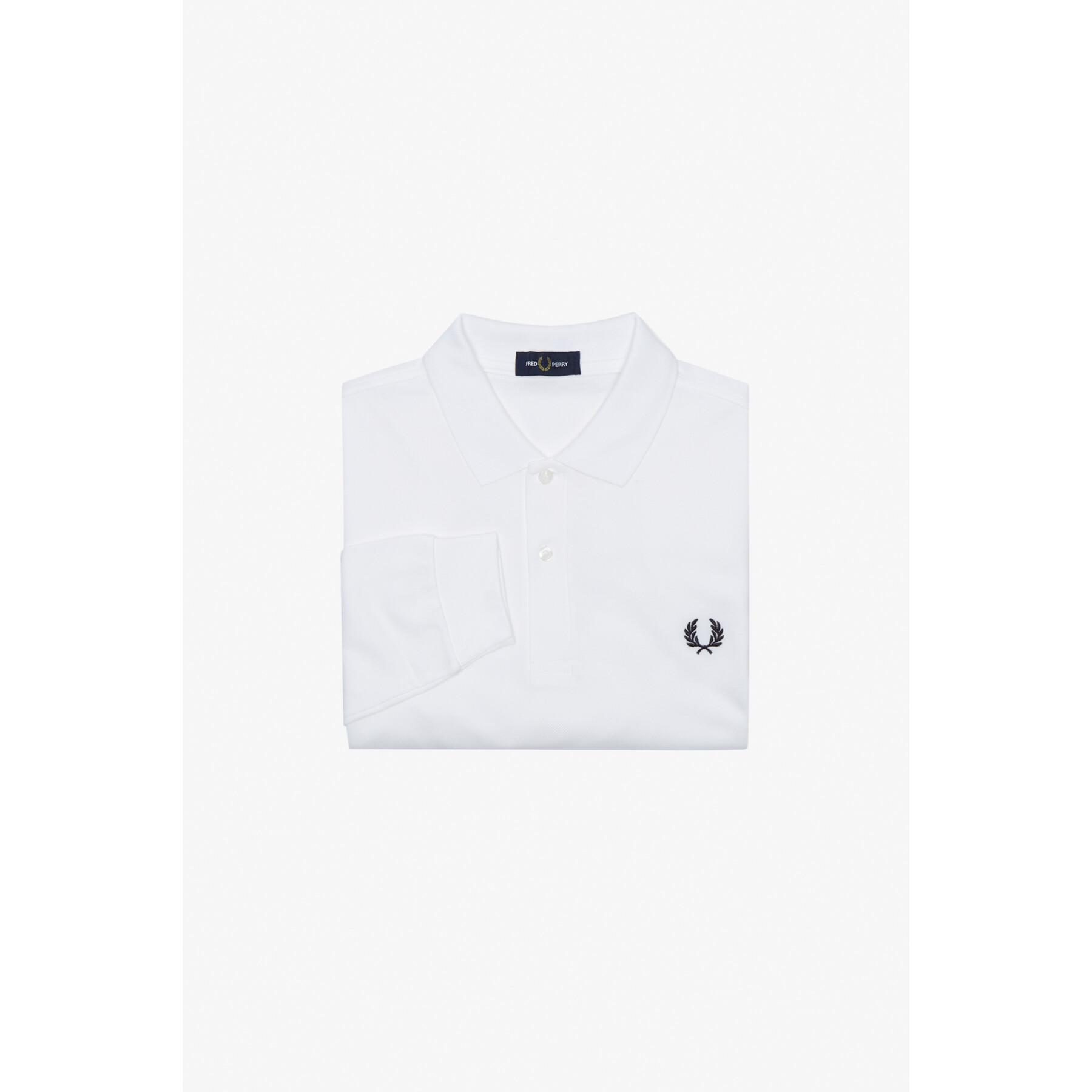 Polo uni à manches longues Fred Perry