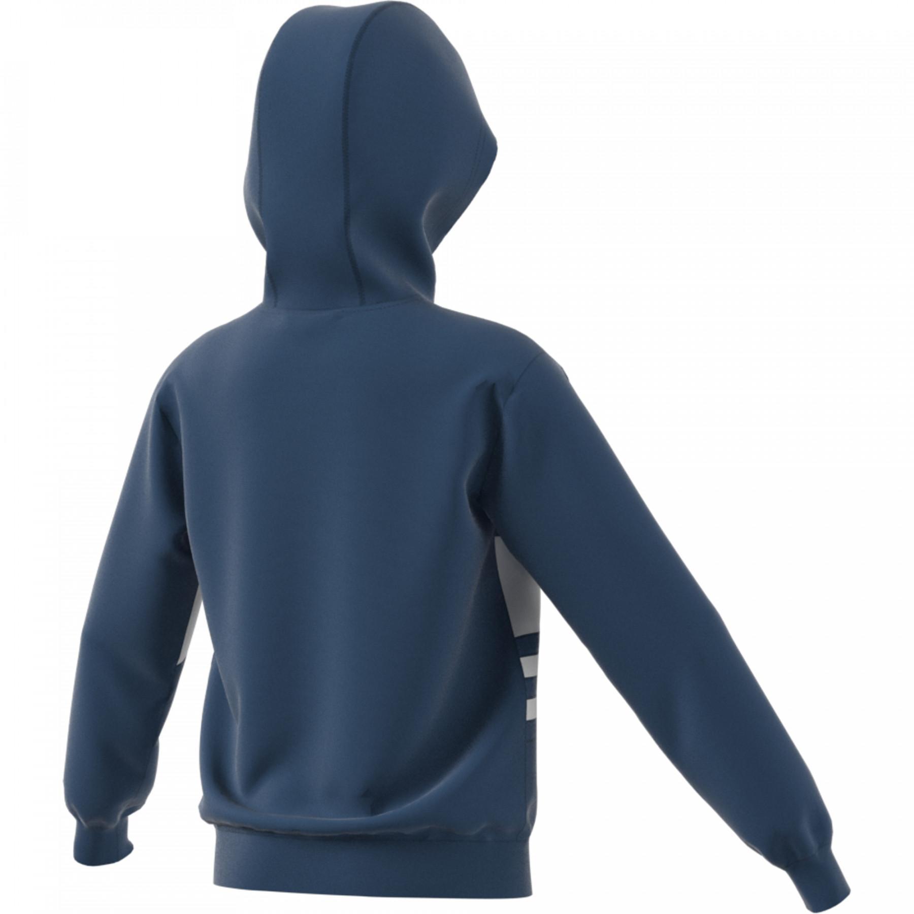 Sweatshirt enfant adidas Originals à capuche Big Trefoil