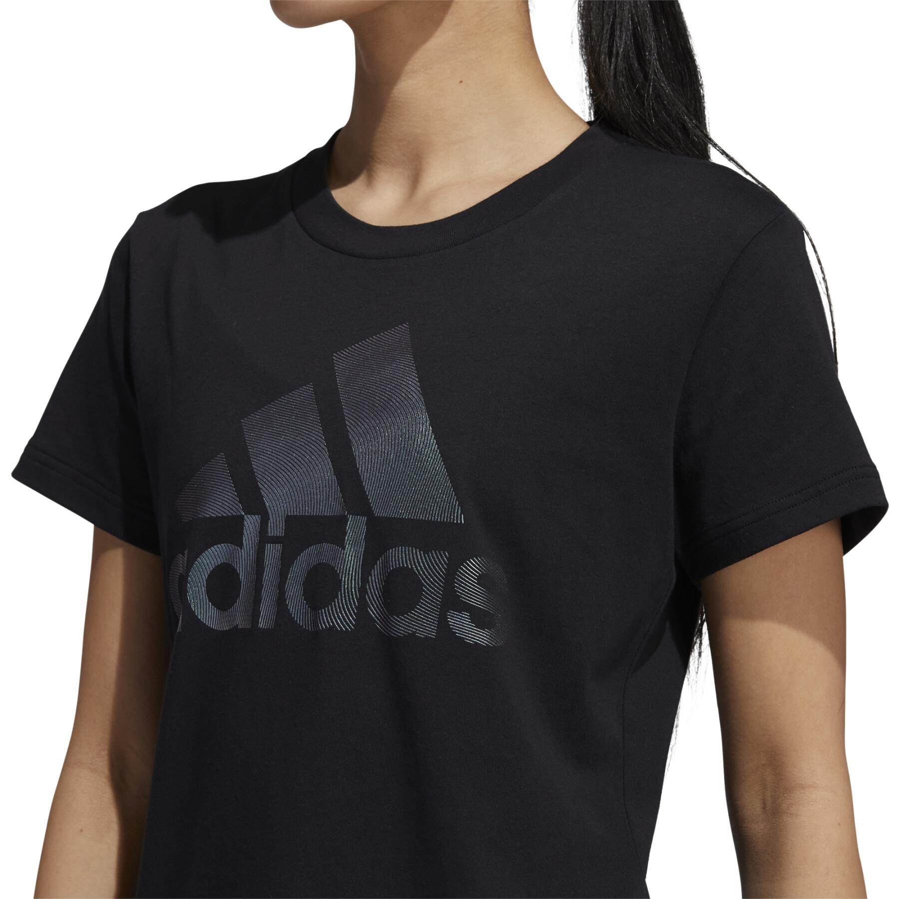 T-shirt Short femme adidas Holiday Graphic Sleeve