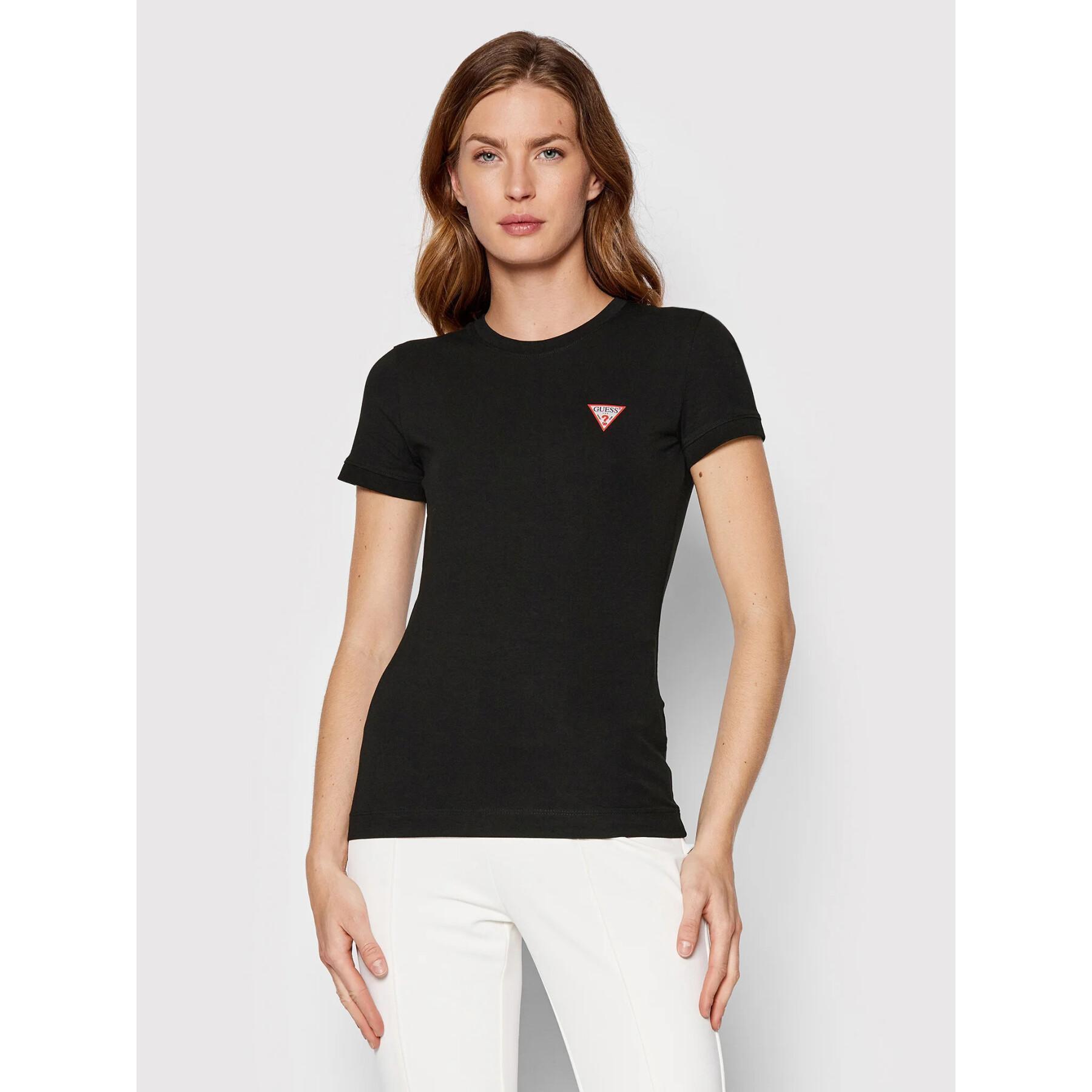 T-shirt femme Guess Logo Mini Triangle